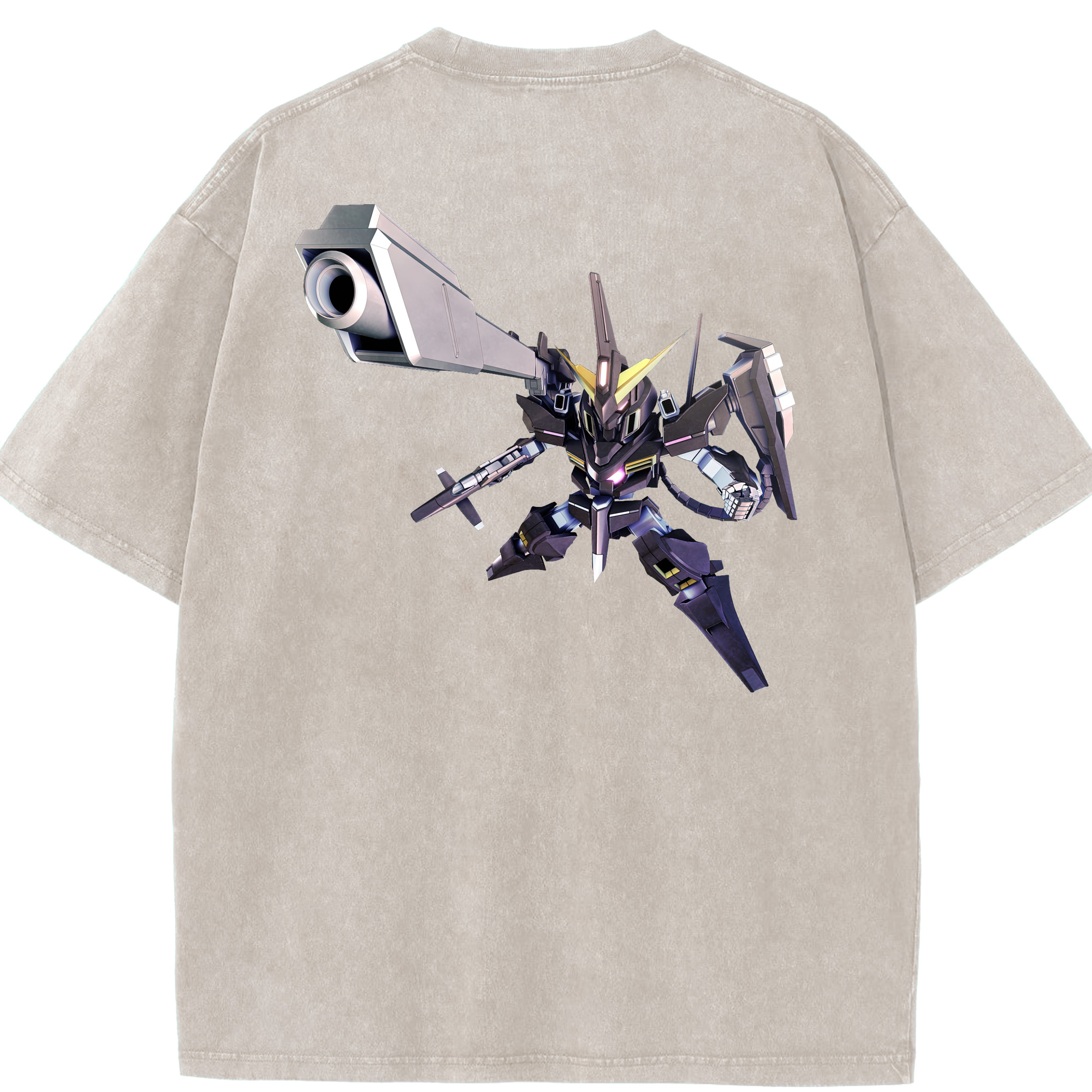 （画像用） 機動戦士ガンダム Mobile Suit Gundam 綿100% ヴィンテージ風 半袖Tシャツ（背面プリント）