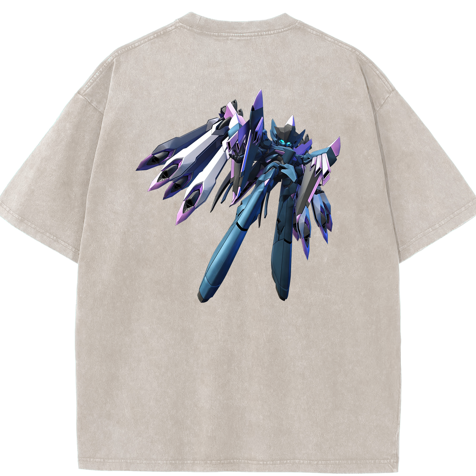 （画像用） 機動戦士ガンダム Mobile Suit Gundam 綿100% ヴィンテージ風 半袖Tシャツ（背面プリント）