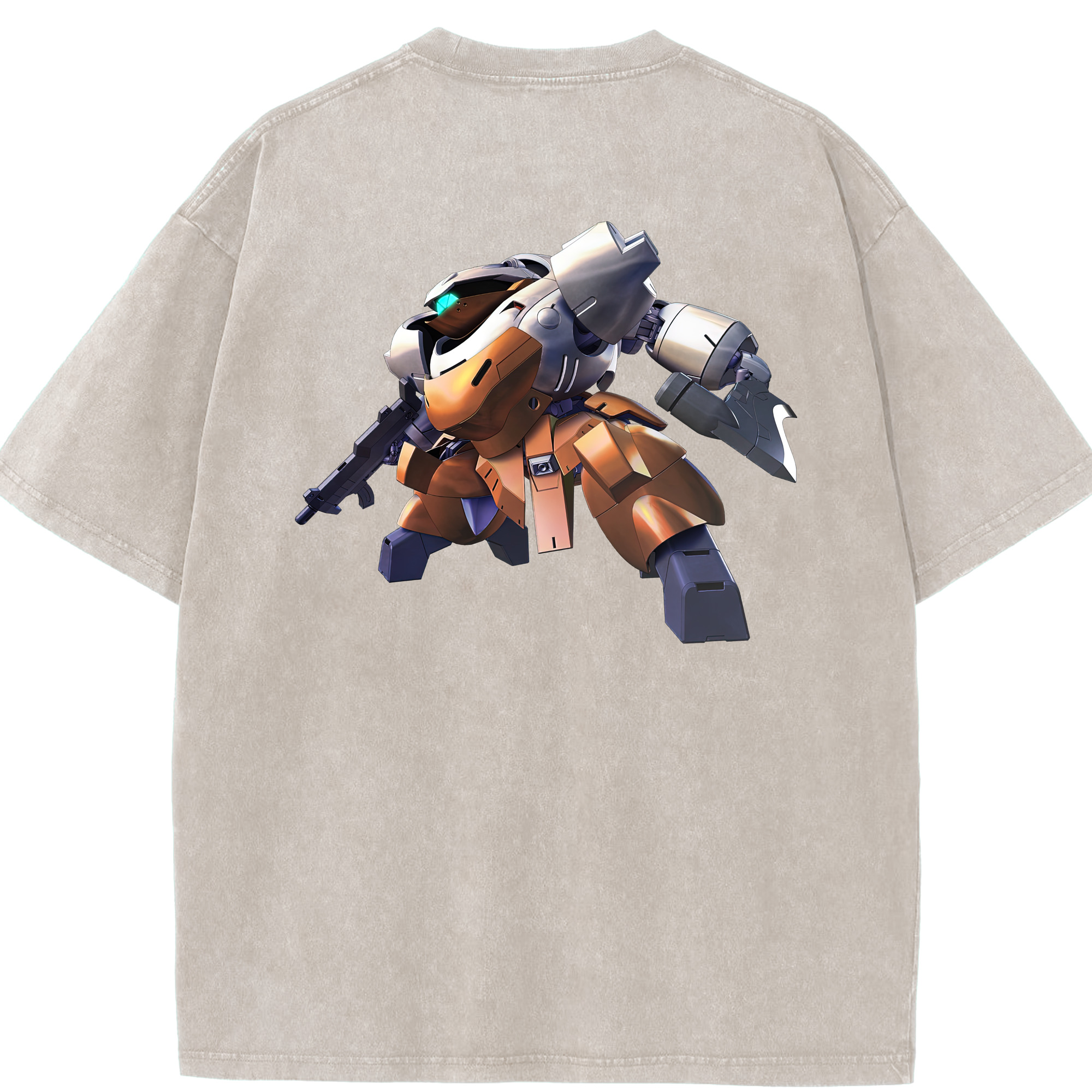 （画像用） 機動戦士ガンダム Mobile Suit Gundam 綿100% ヴィンテージ風 半袖Tシャツ（背面プリント）