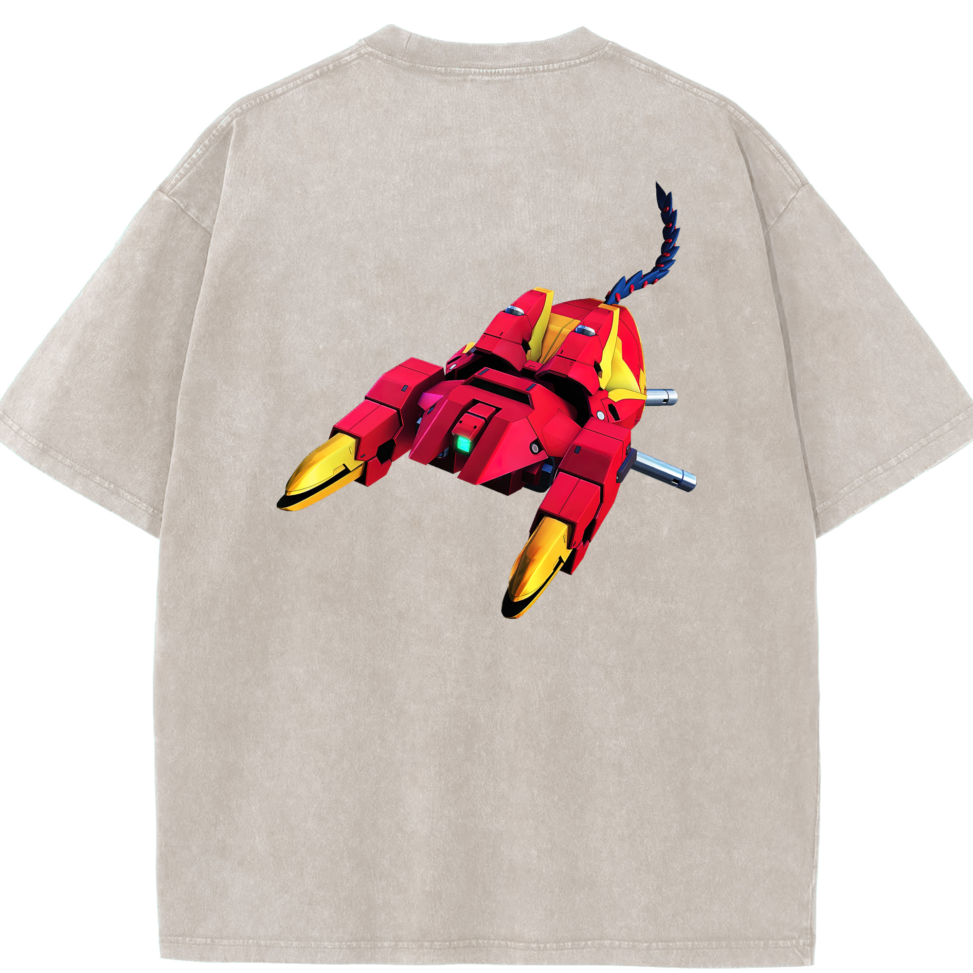 （画像用） 機動戦士ガンダム Mobile Suit Gundam 綿100% ヴィンテージ風 半袖Tシャツ（背面プリント）