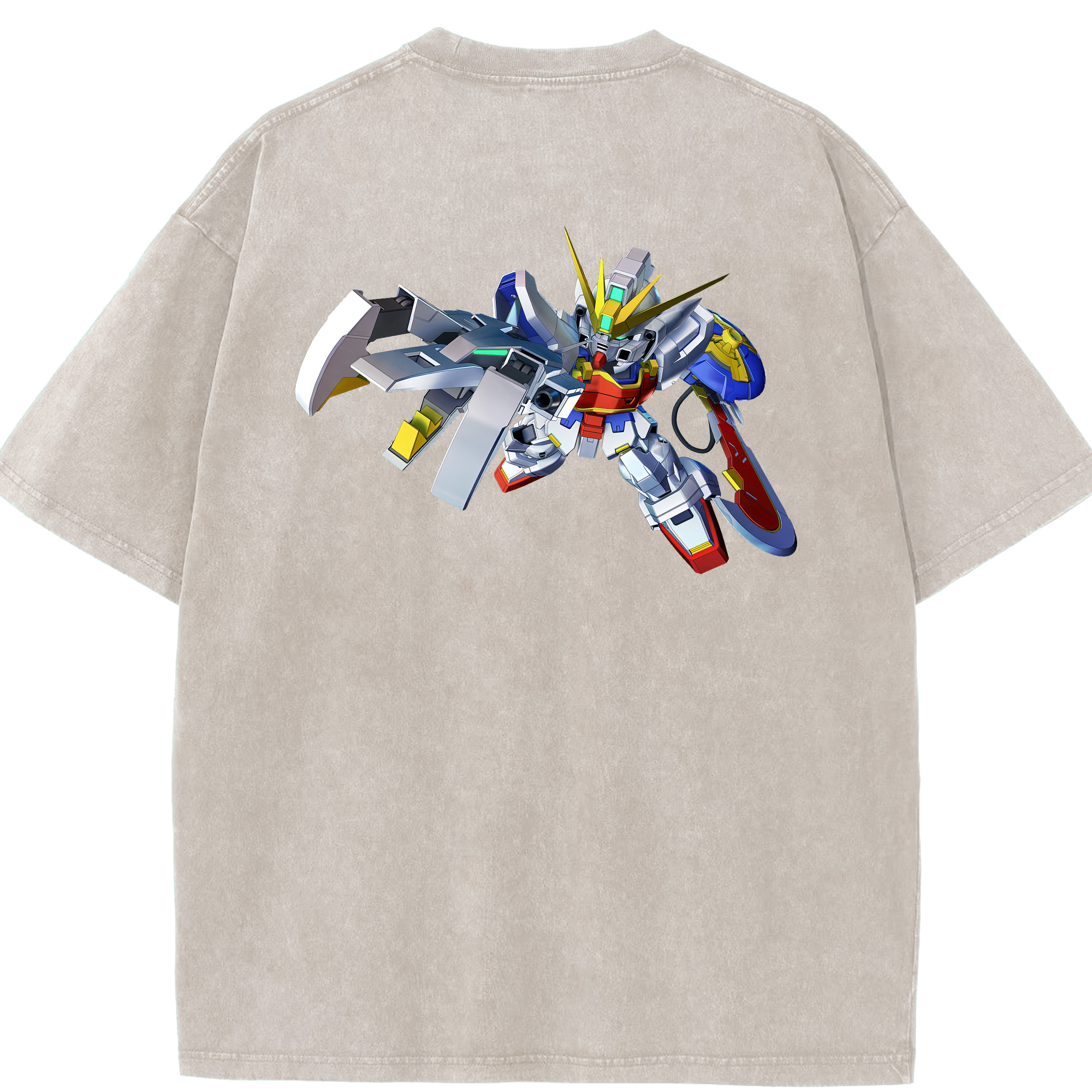 （画像用） 機動戦士ガンダム Mobile Suit Gundam 綿100% ヴィンテージ風 半袖Tシャツ（背面プリント）