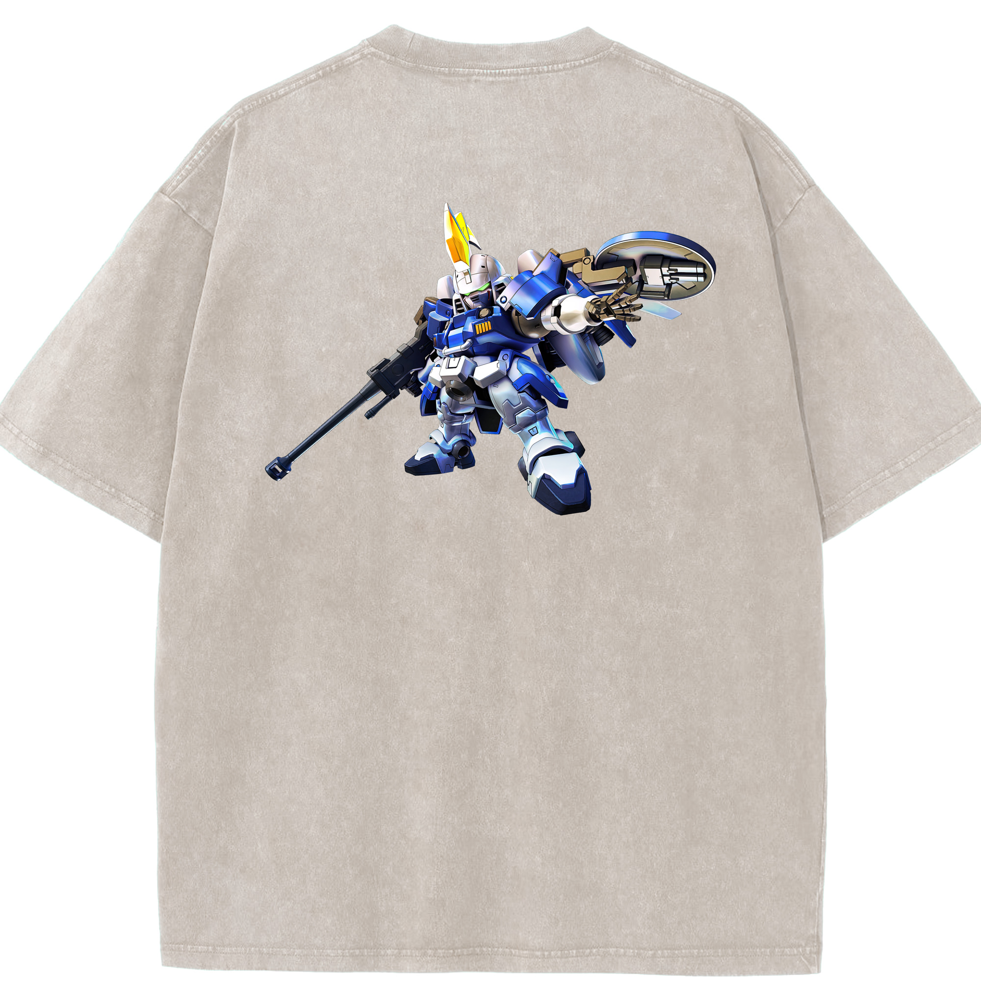 （画像用） 機動戦士ガンダム Mobile Suit Gundam 綿100% ヴィンテージ風 半袖Tシャツ（背面プリント）
