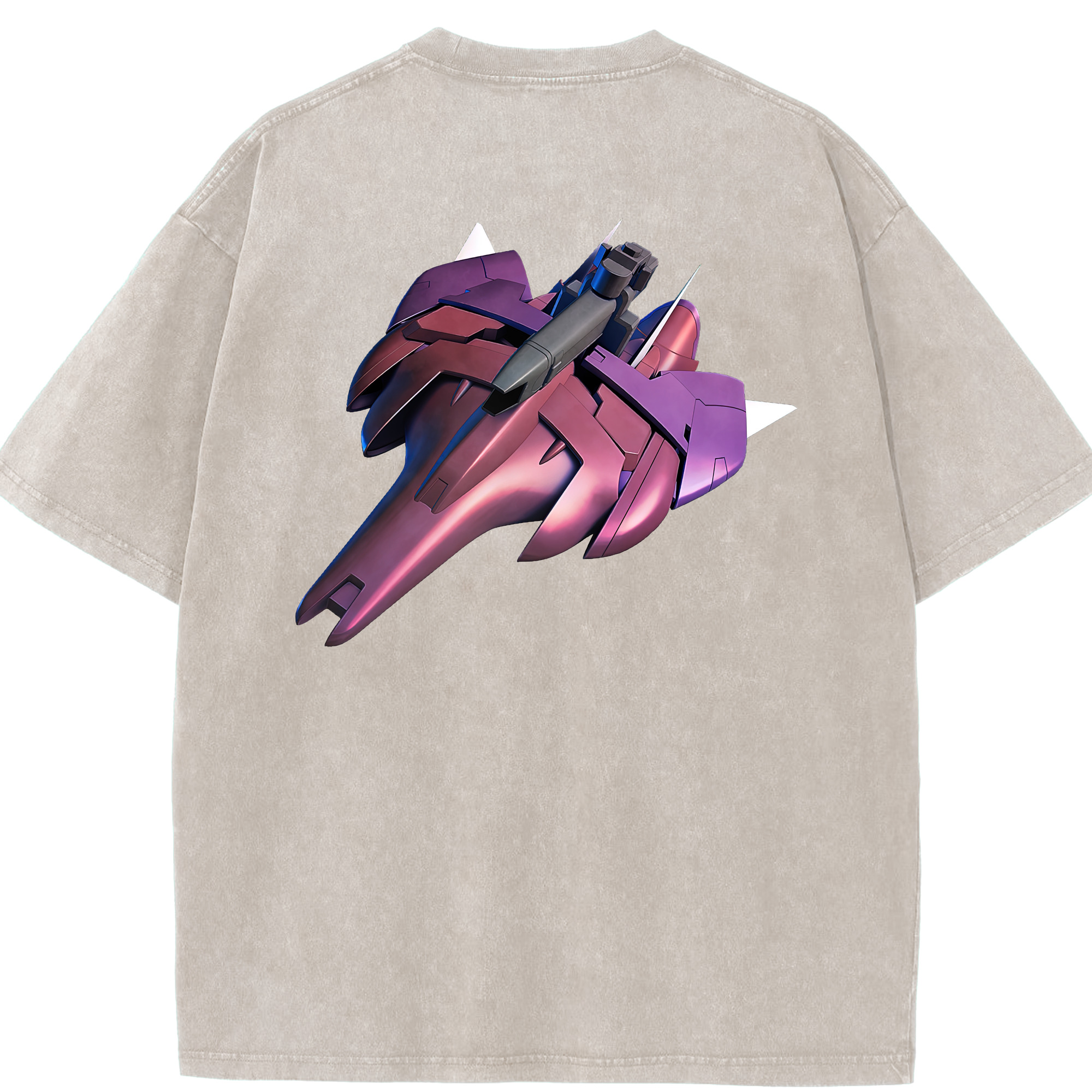 （画像用） 機動戦士ガンダム Mobile Suit Gundam 綿100% ヴィンテージ風 半袖Tシャツ（背面プリント）