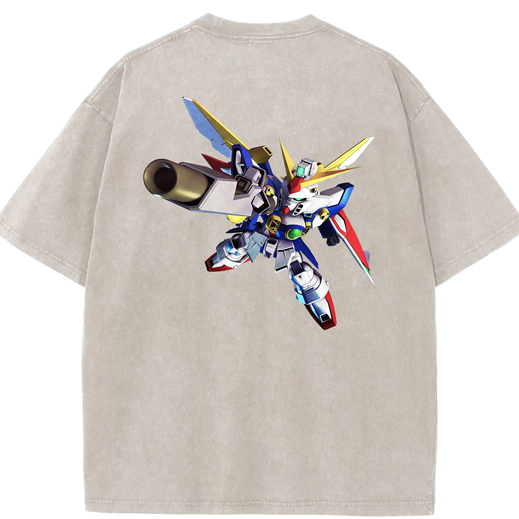 （画像用） 機動戦士ガンダム Mobile Suit Gundam 綿100% ヴィンテージ風 半袖Tシャツ（背面プリント）