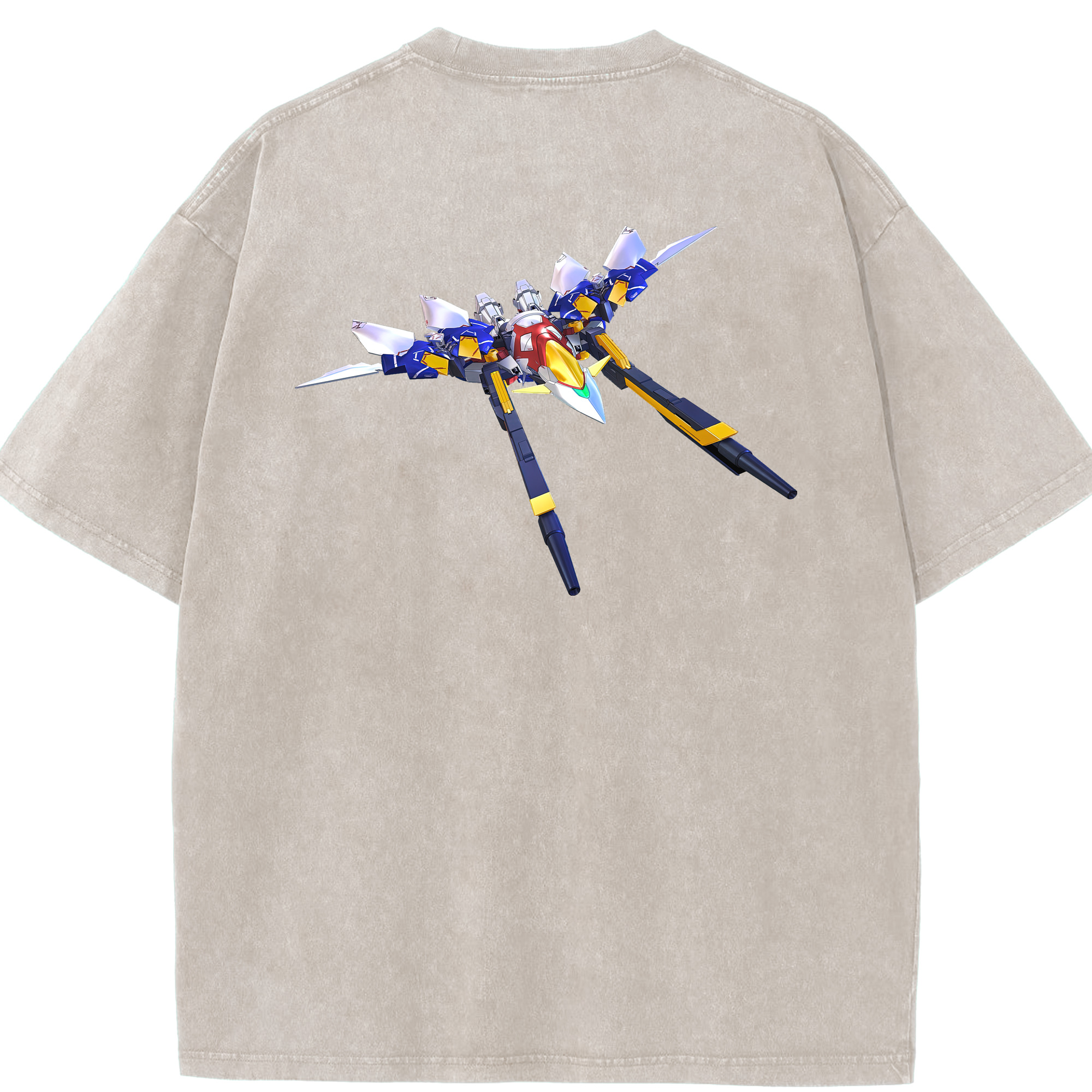 （画像用） 機動戦士ガンダム Mobile Suit Gundam 綿100% ヴィンテージ風 半袖Tシャツ（背面プリント）