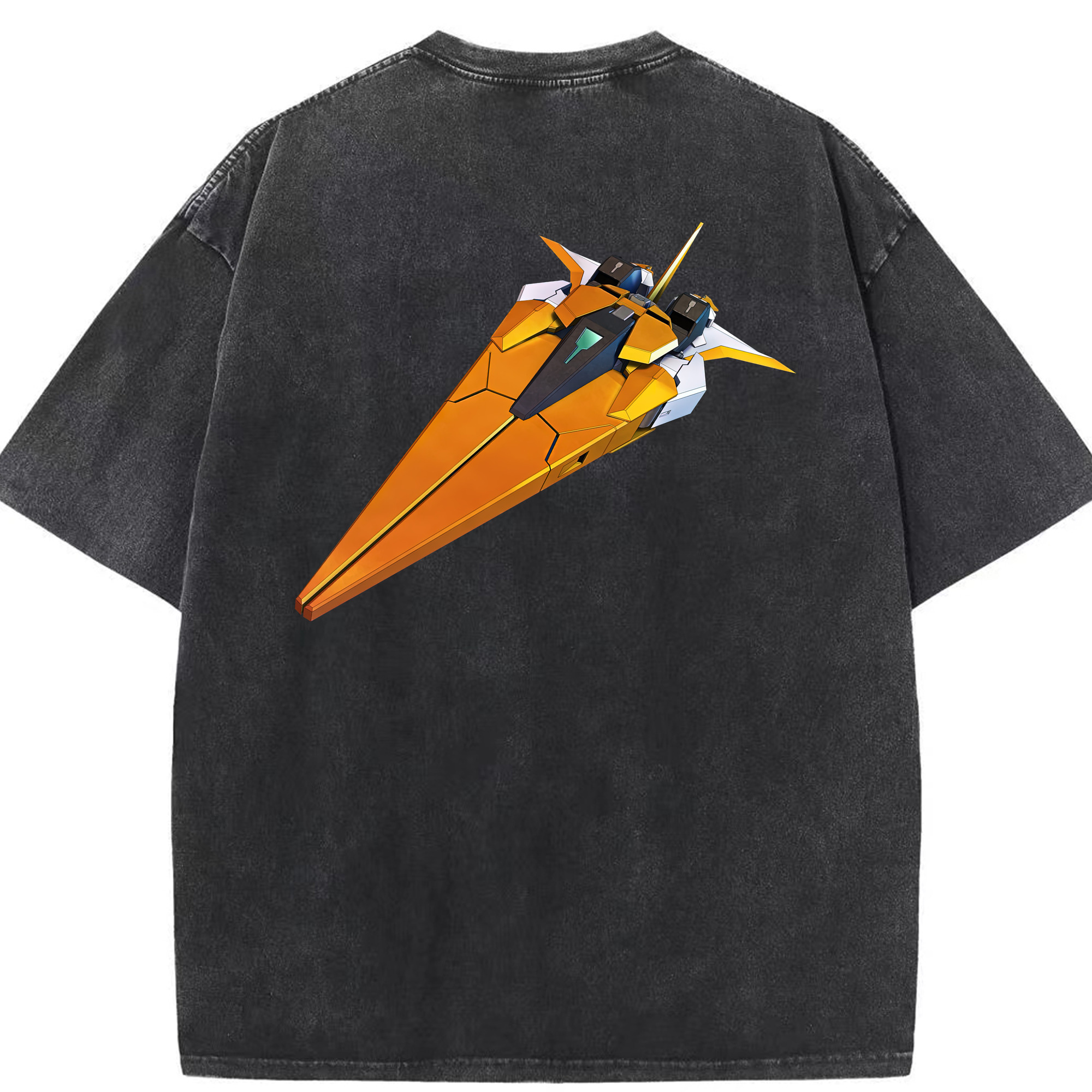 （画像用） 機動戦士ガンダム Mobile Suit Gundam 綿100% ヴィンテージ風 半袖Tシャツ（背面プリント）