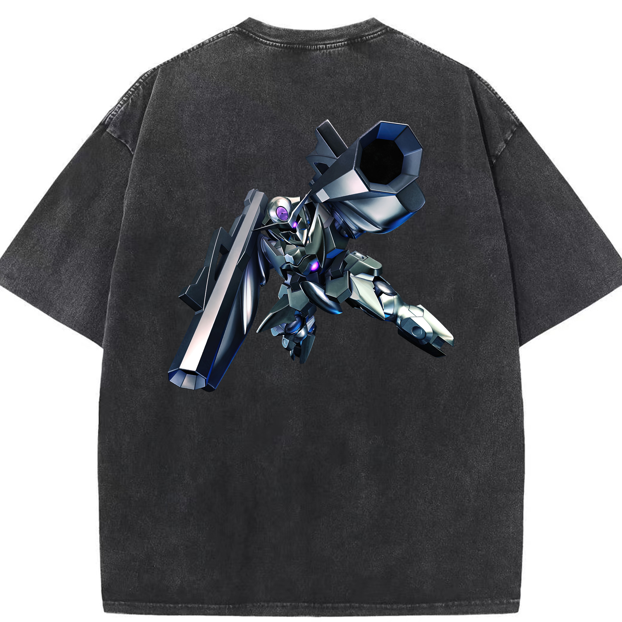 （画像用） 機動戦士ガンダム Mobile Suit Gundam 綿100% ヴィンテージ風 半袖Tシャツ（背面プリント）