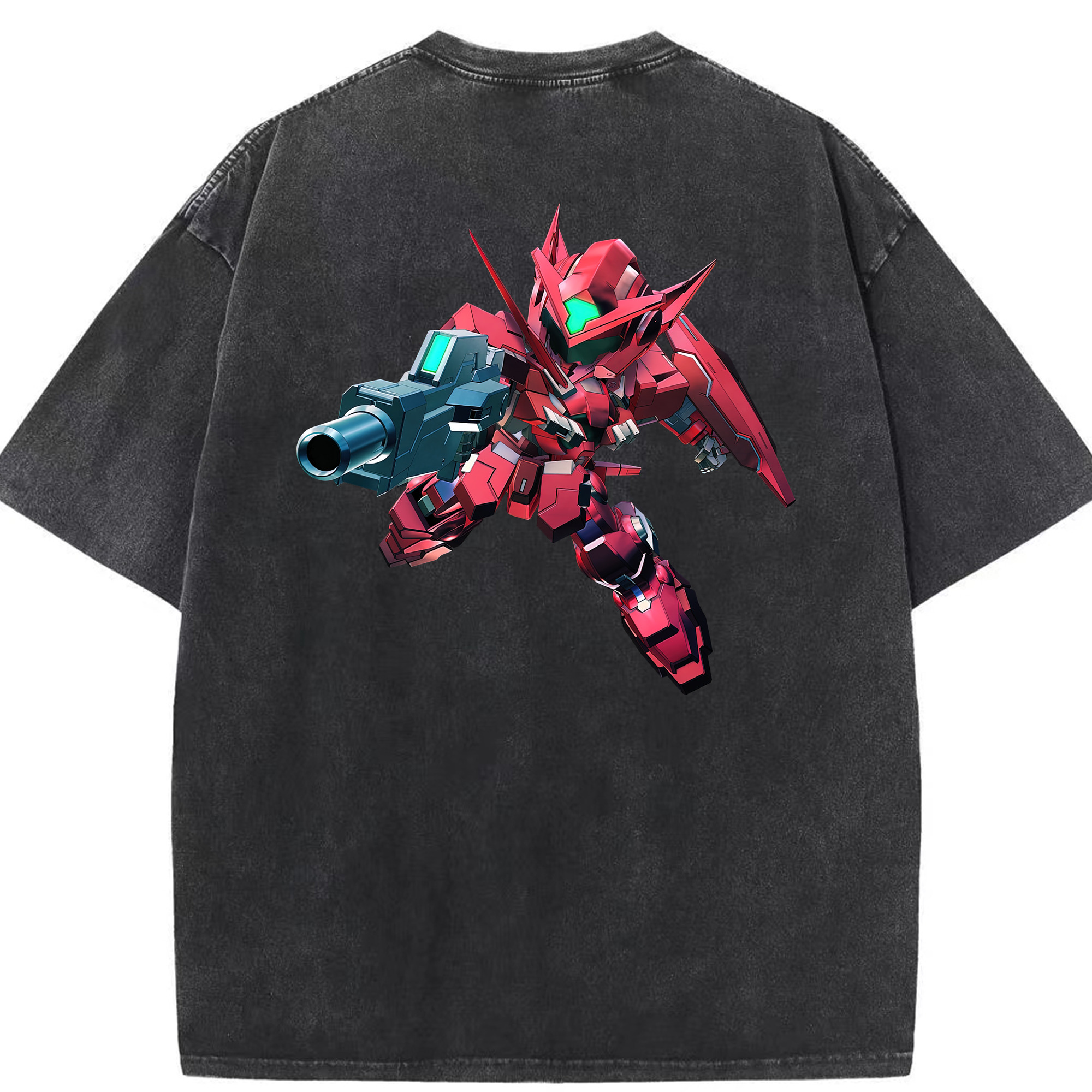 （画像用） 機動戦士ガンダム Mobile Suit Gundam 綿100% ヴィンテージ風 半袖Tシャツ（背面プリント）