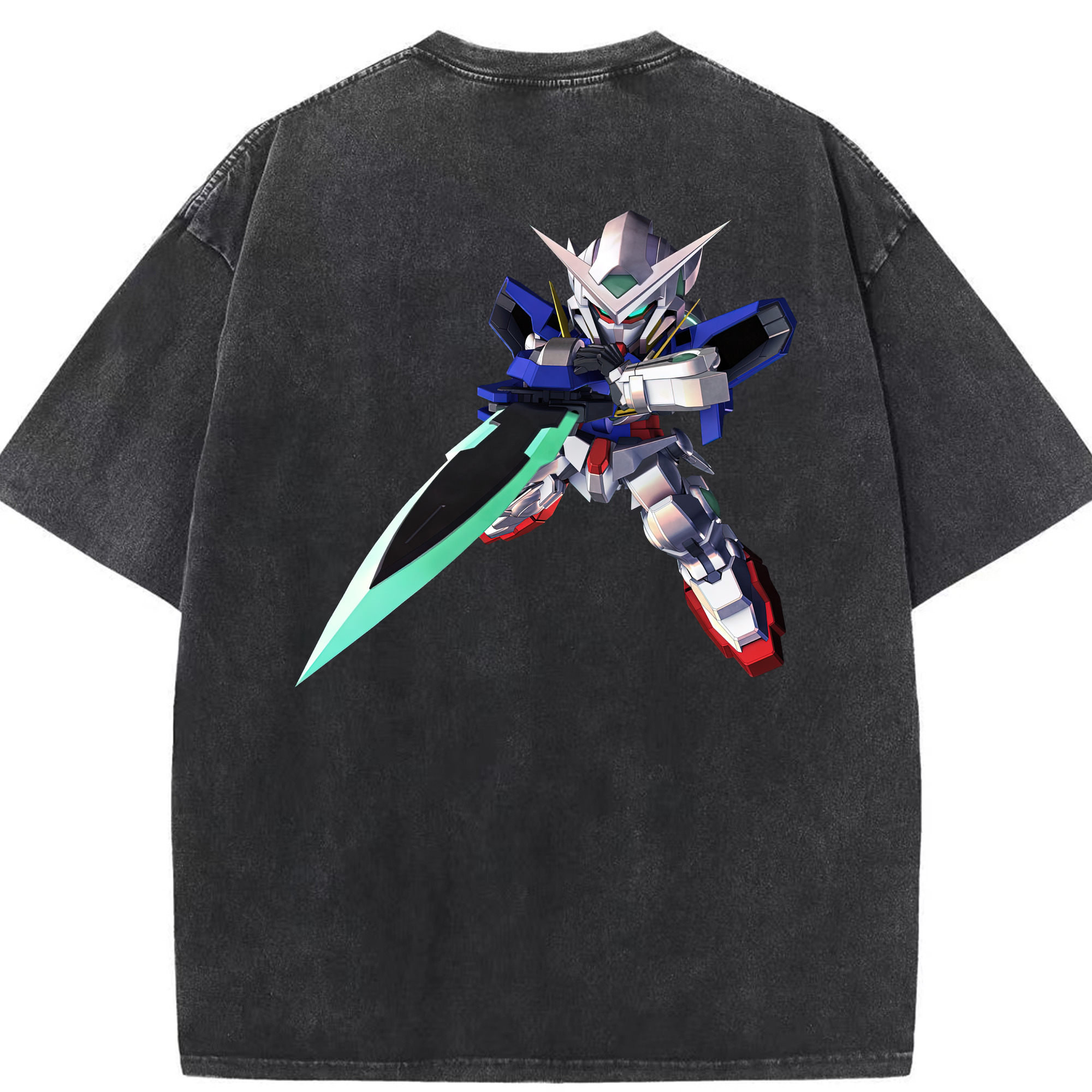 （画像用） 機動戦士ガンダム Mobile Suit Gundam 綿100% ヴィンテージ風 半袖Tシャツ（背面プリント）