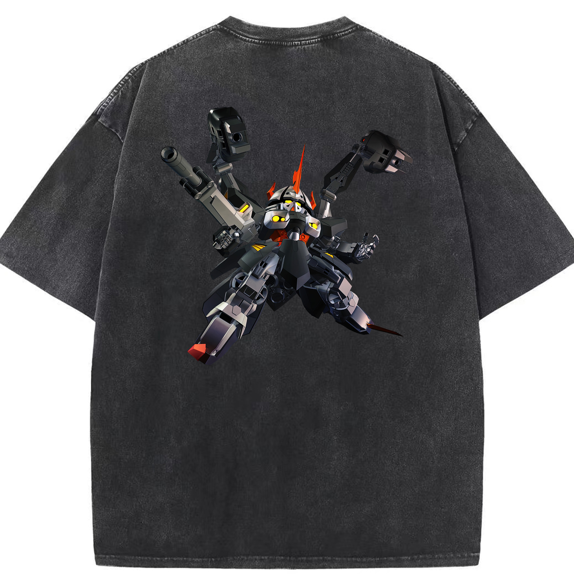 （画像用） 機動戦士ガンダム Mobile Suit Gundam 綿100% ヴィンテージ風 半袖Tシャツ（背面プリント）