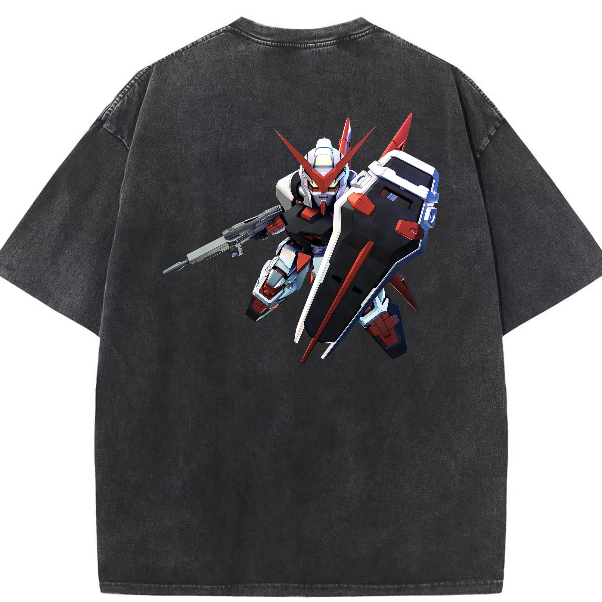 （画像用） 機動戦士ガンダム Mobile Suit Gundam 綿100% ヴィンテージ風 半袖Tシャツ（背面プリント）