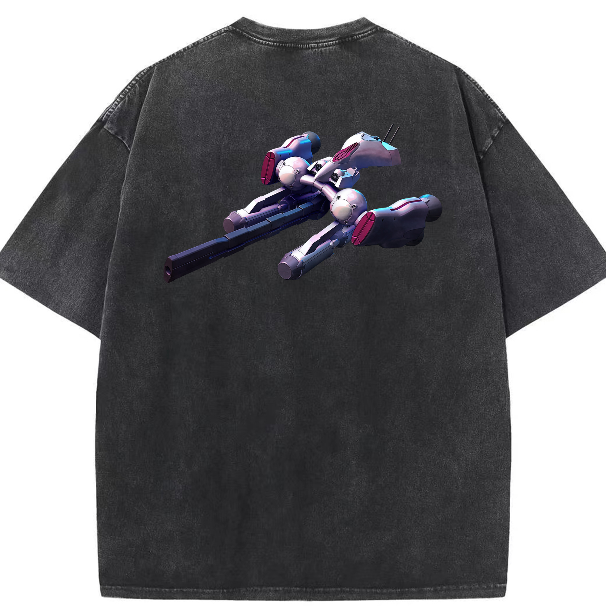 （画像用） 機動戦士ガンダム Mobile Suit Gundam 綿100% ヴィンテージ風 半袖Tシャツ（背面プリント）