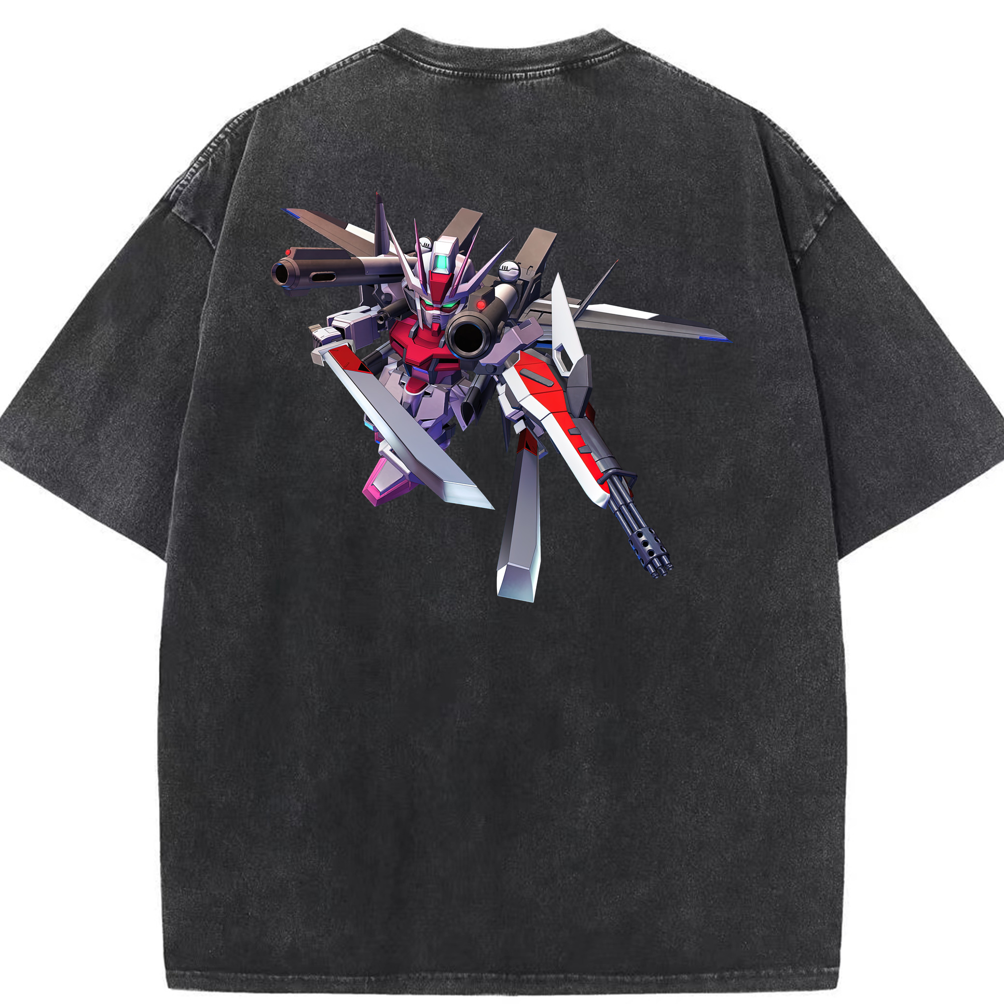 （画像用） 機動戦士ガンダム Mobile Suit Gundam 綿100% ヴィンテージ風 半袖Tシャツ（背面プリント）