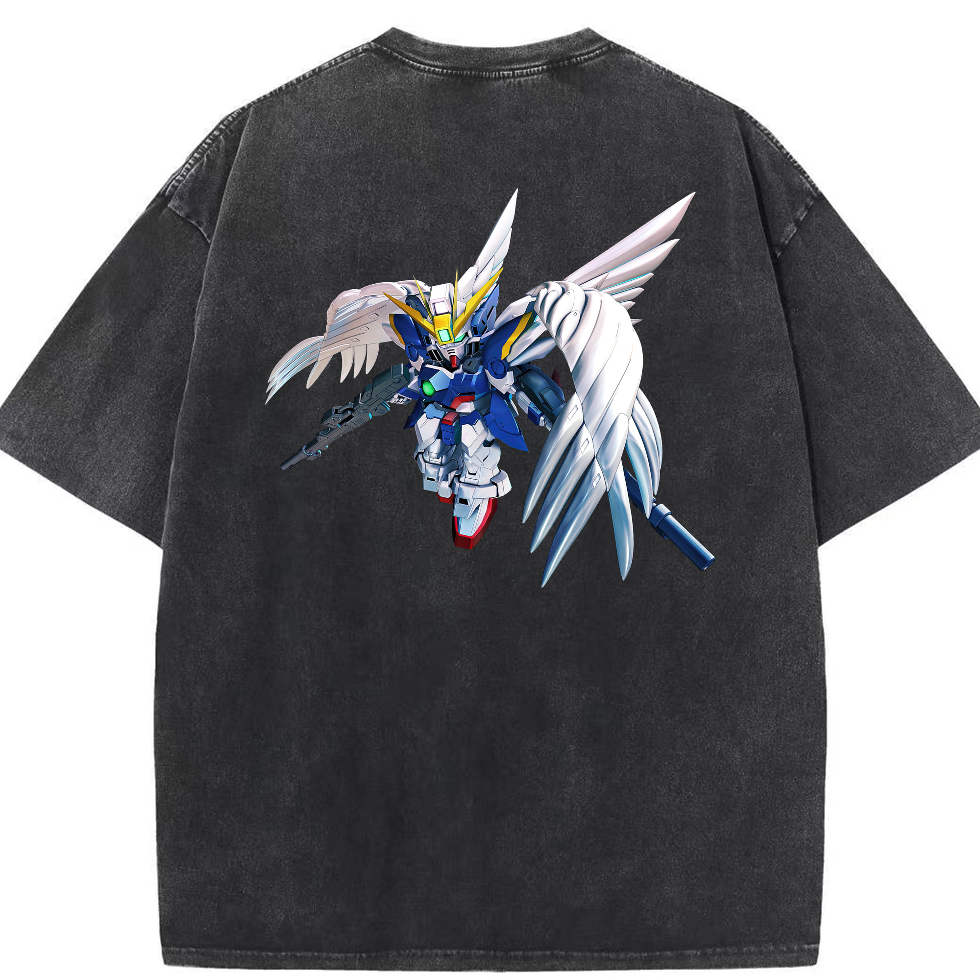 （画像用） 機動戦士ガンダム Mobile Suit Gundam 綿100% ヴィンテージ風 半袖Tシャツ（背面プリント）