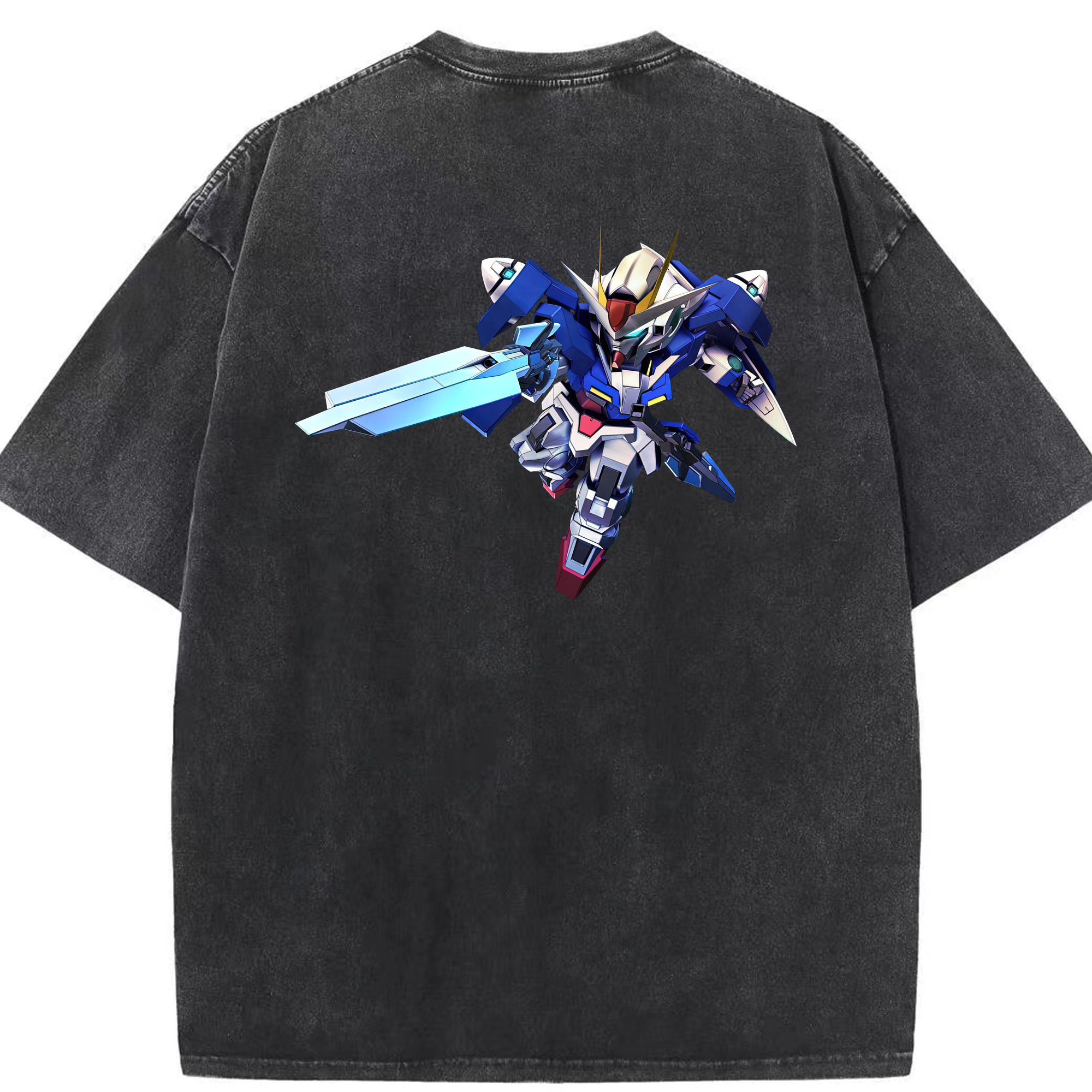 （画像用） 機動戦士ガンダム Mobile Suit Gundam 綿100% ヴィンテージ風 半袖Tシャツ（背面プリント）