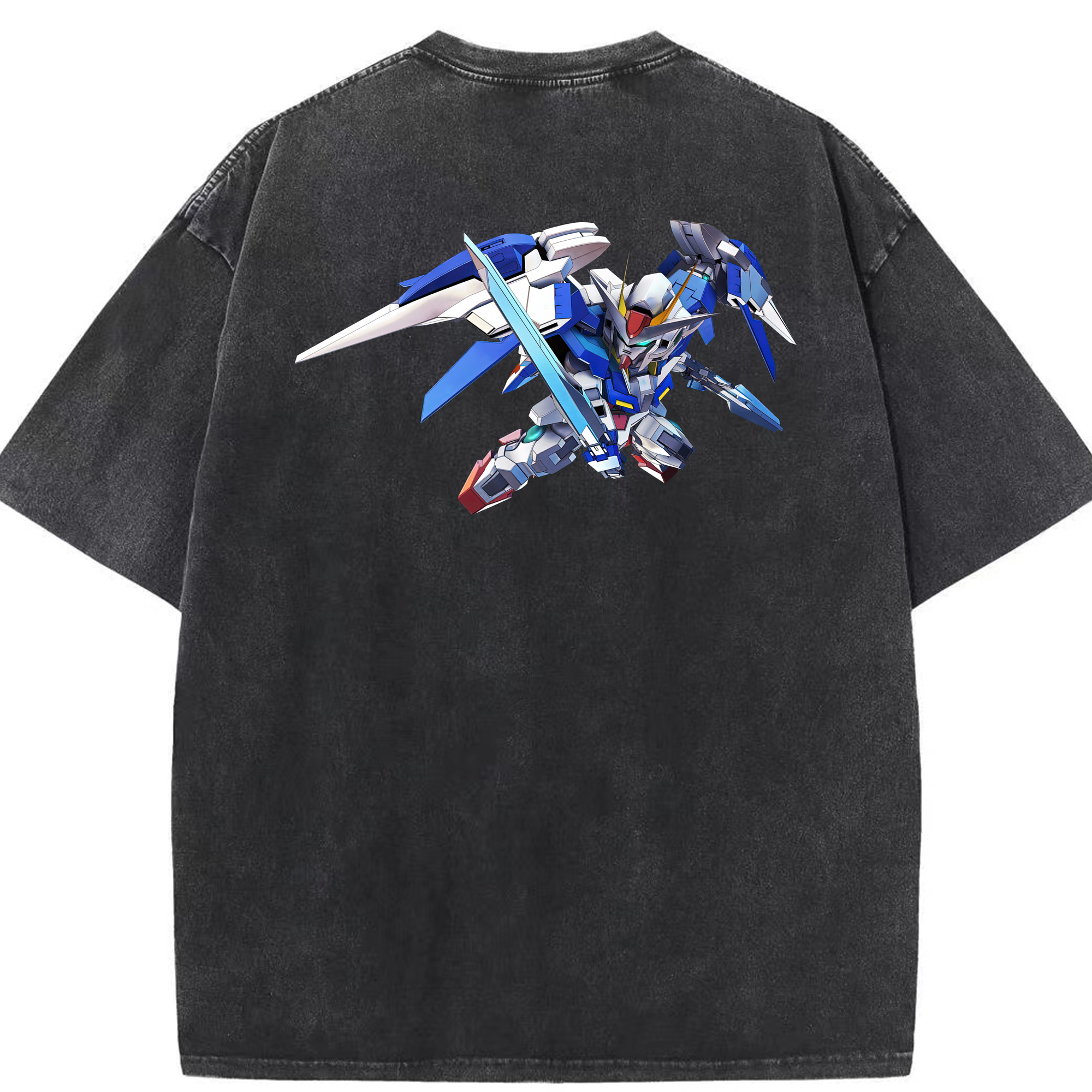 （画像用） 機動戦士ガンダム Mobile Suit Gundam 綿100% ヴィンテージ風 半袖Tシャツ（背面プリント）