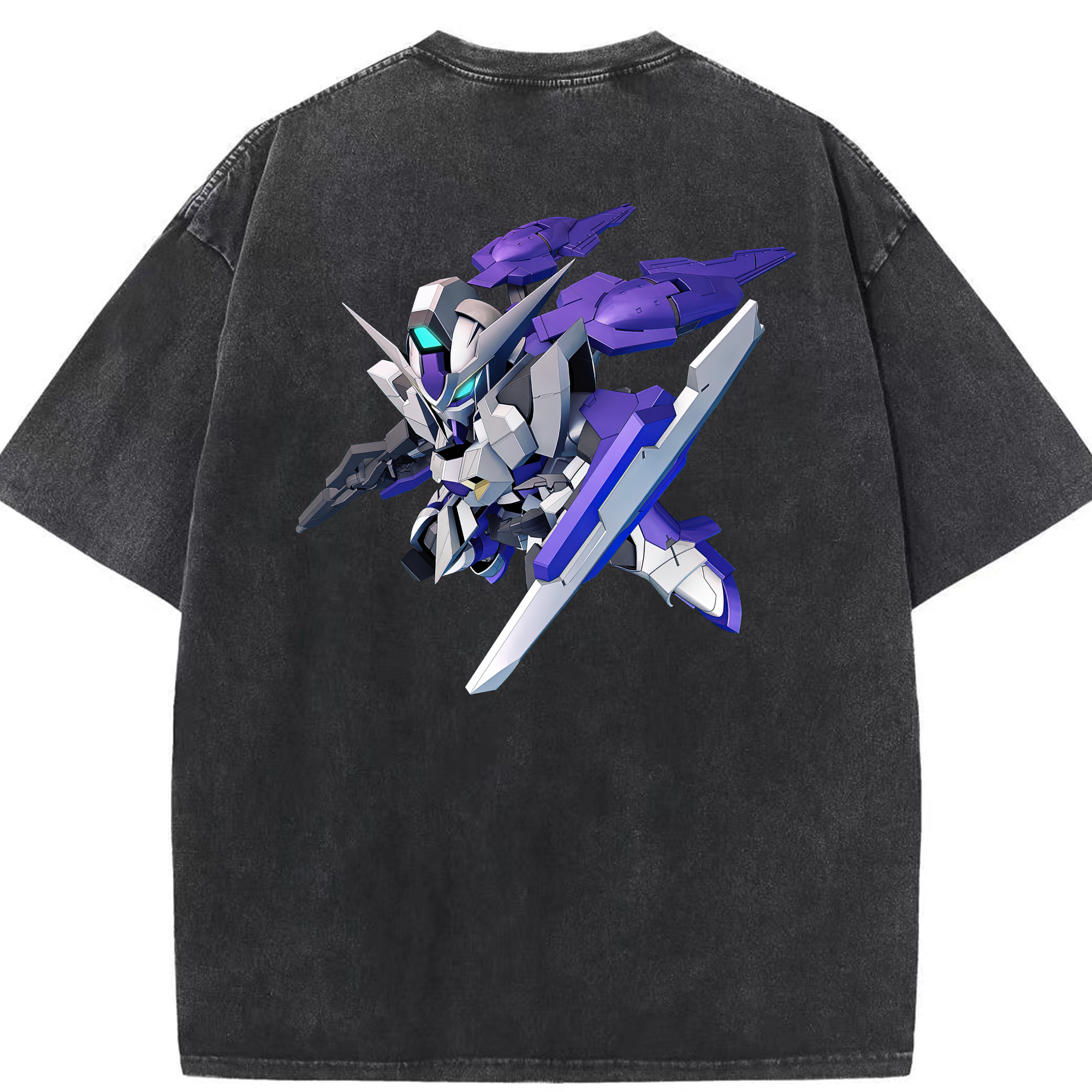 （画像用） 機動戦士ガンダム Mobile Suit Gundam 綿100% ヴィンテージ風 半袖Tシャツ（背面プリント）