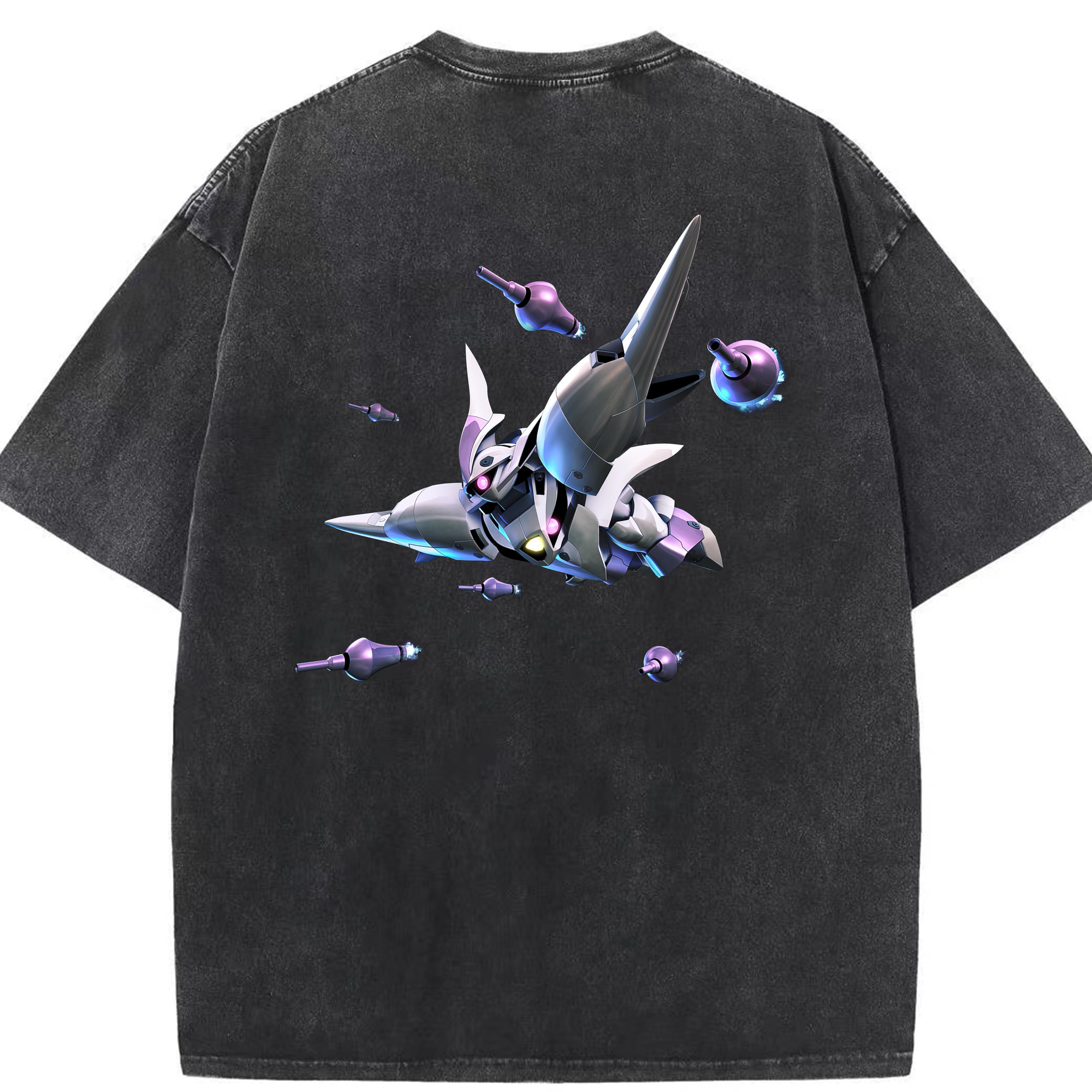 （画像用） 機動戦士ガンダム Mobile Suit Gundam 綿100% ヴィンテージ風 半袖Tシャツ（背面プリント）