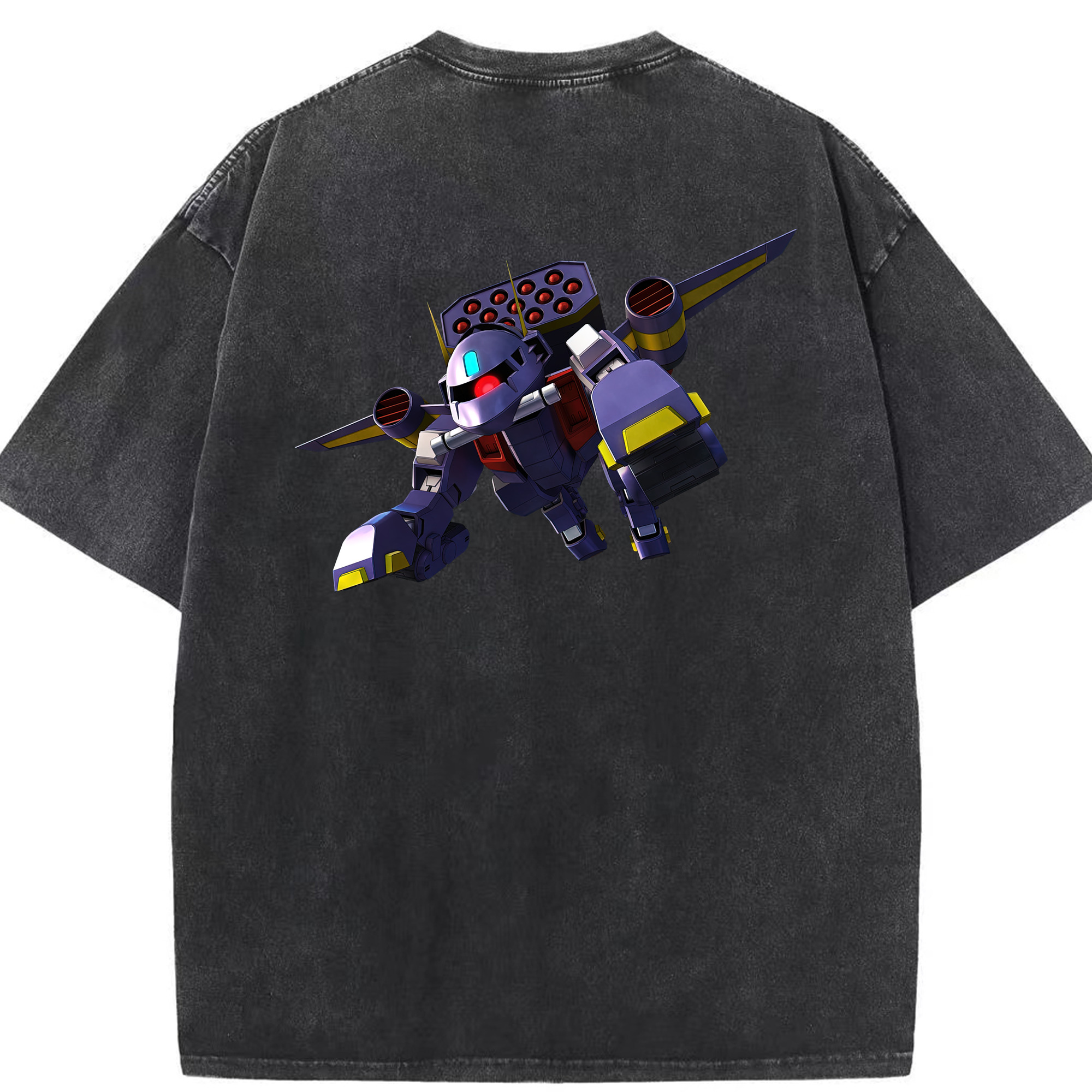 （画像用） 機動戦士ガンダム Mobile Suit Gundam 綿100% ヴィンテージ風 半袖Tシャツ（背面プリント）