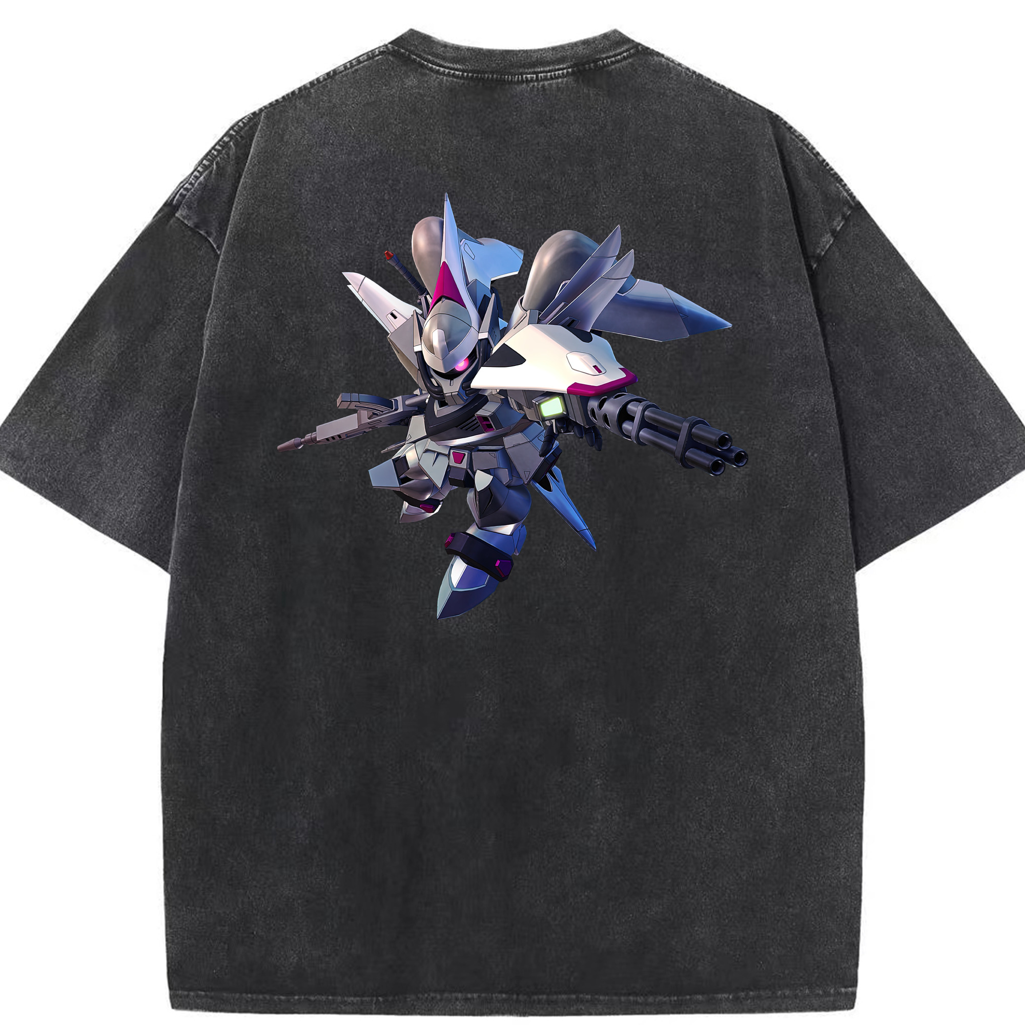 （画像用） 機動戦士ガンダム Mobile Suit Gundam 綿100% ヴィンテージ風 半袖Tシャツ（背面プリント）