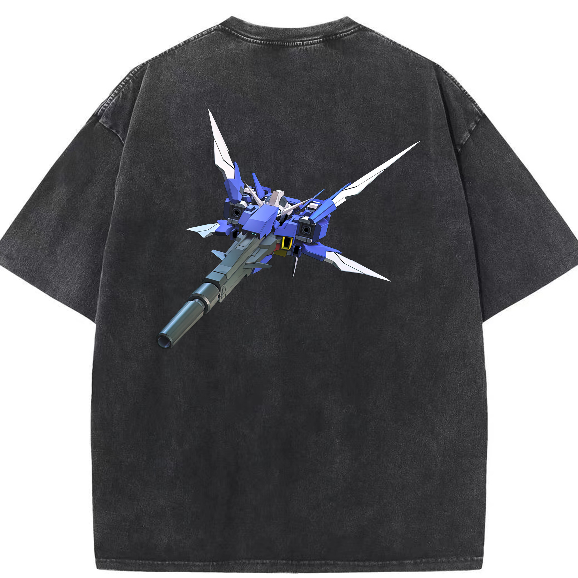 （画像用） 機動戦士ガンダム Mobile Suit Gundam 綿100% ヴィンテージ風 半袖Tシャツ（背面プリント）
