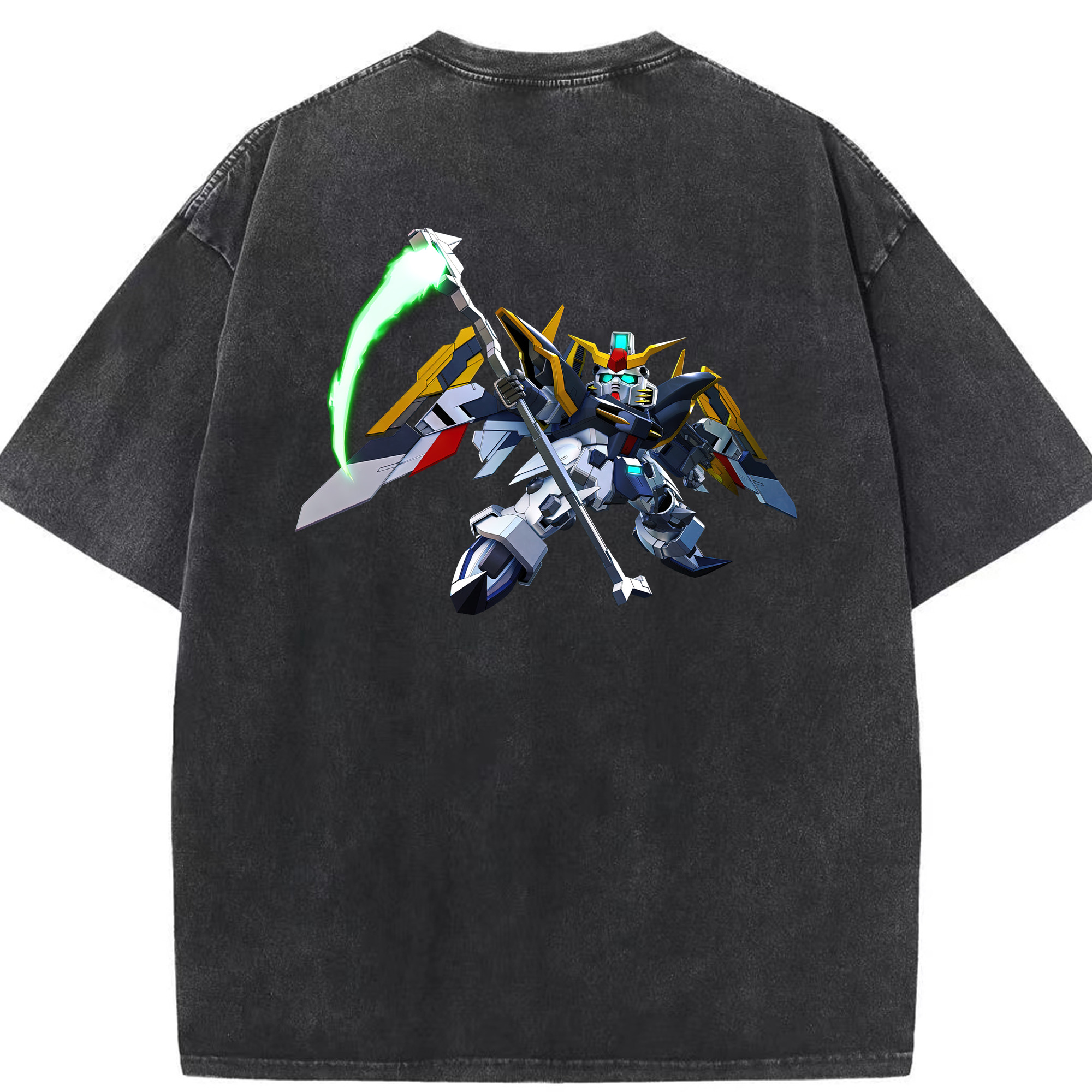 （画像用） 機動戦士ガンダム Mobile Suit Gundam 綿100% ヴィンテージ風 半袖Tシャツ（背面プリント）
