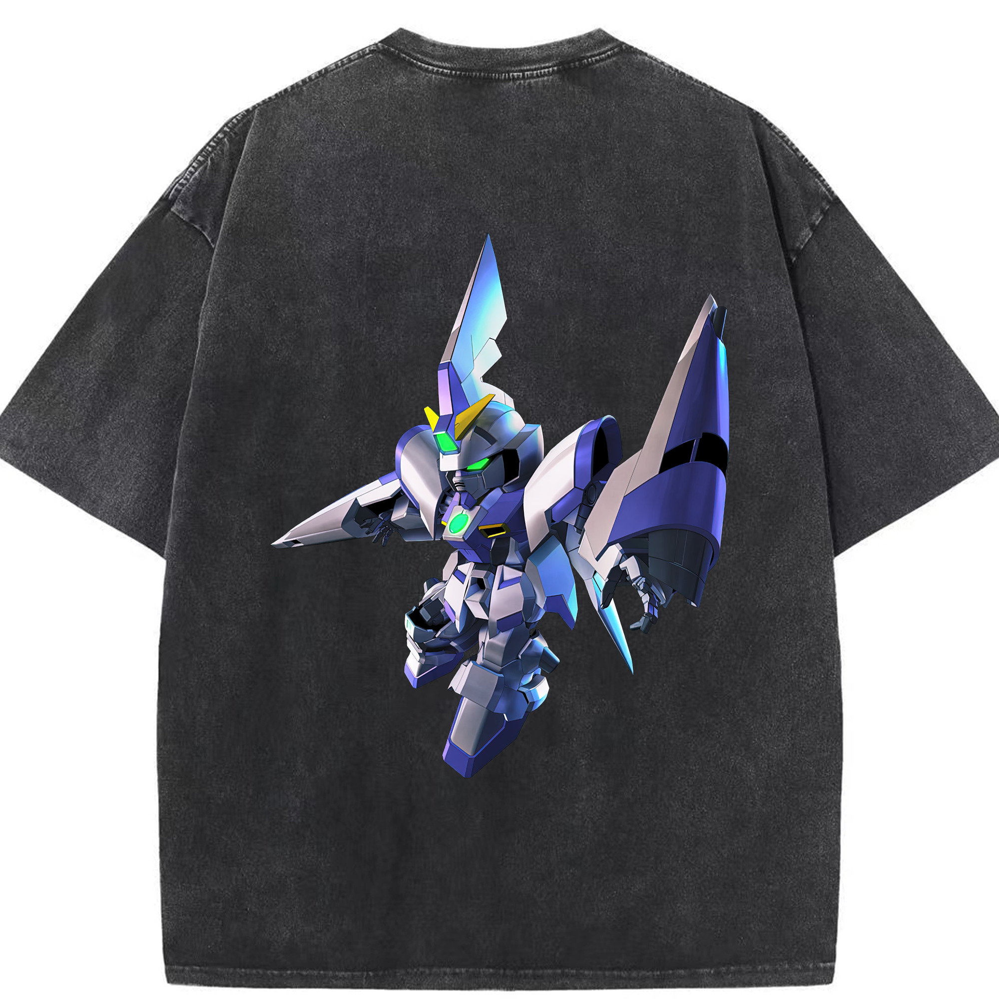 （画像用） 機動戦士ガンダム Mobile Suit Gundam 綿100% ヴィンテージ風 半袖Tシャツ（背面プリント）