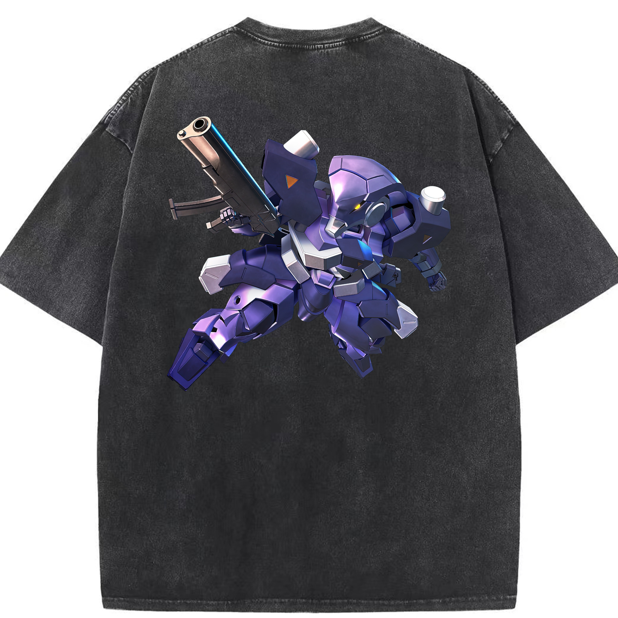 （画像用） 機動戦士ガンダム Mobile Suit Gundam 綿100% ヴィンテージ風 半袖Tシャツ（背面プリント）