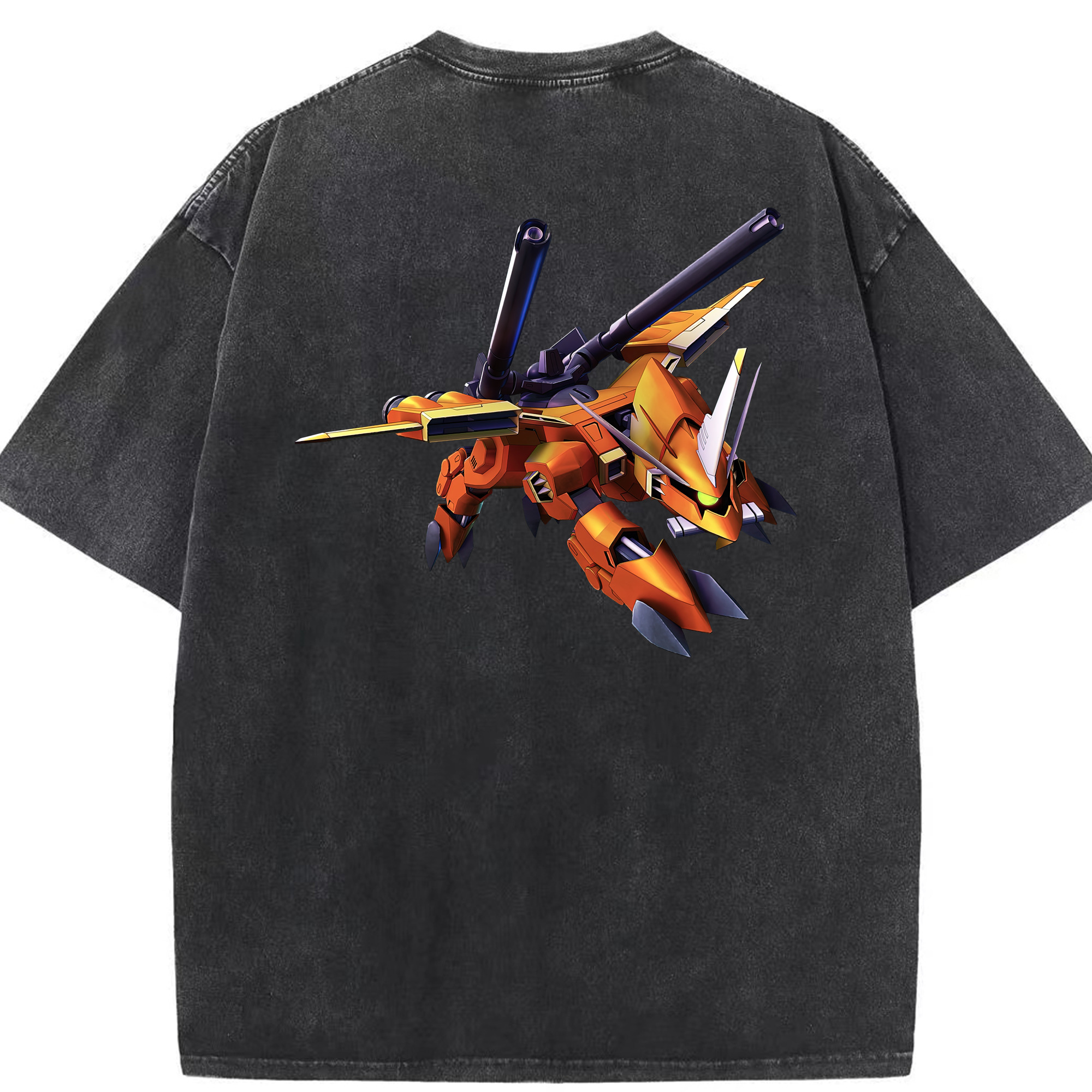 （画像用） 機動戦士ガンダム Mobile Suit Gundam 綿100% ヴィンテージ風 半袖Tシャツ（背面プリント）
