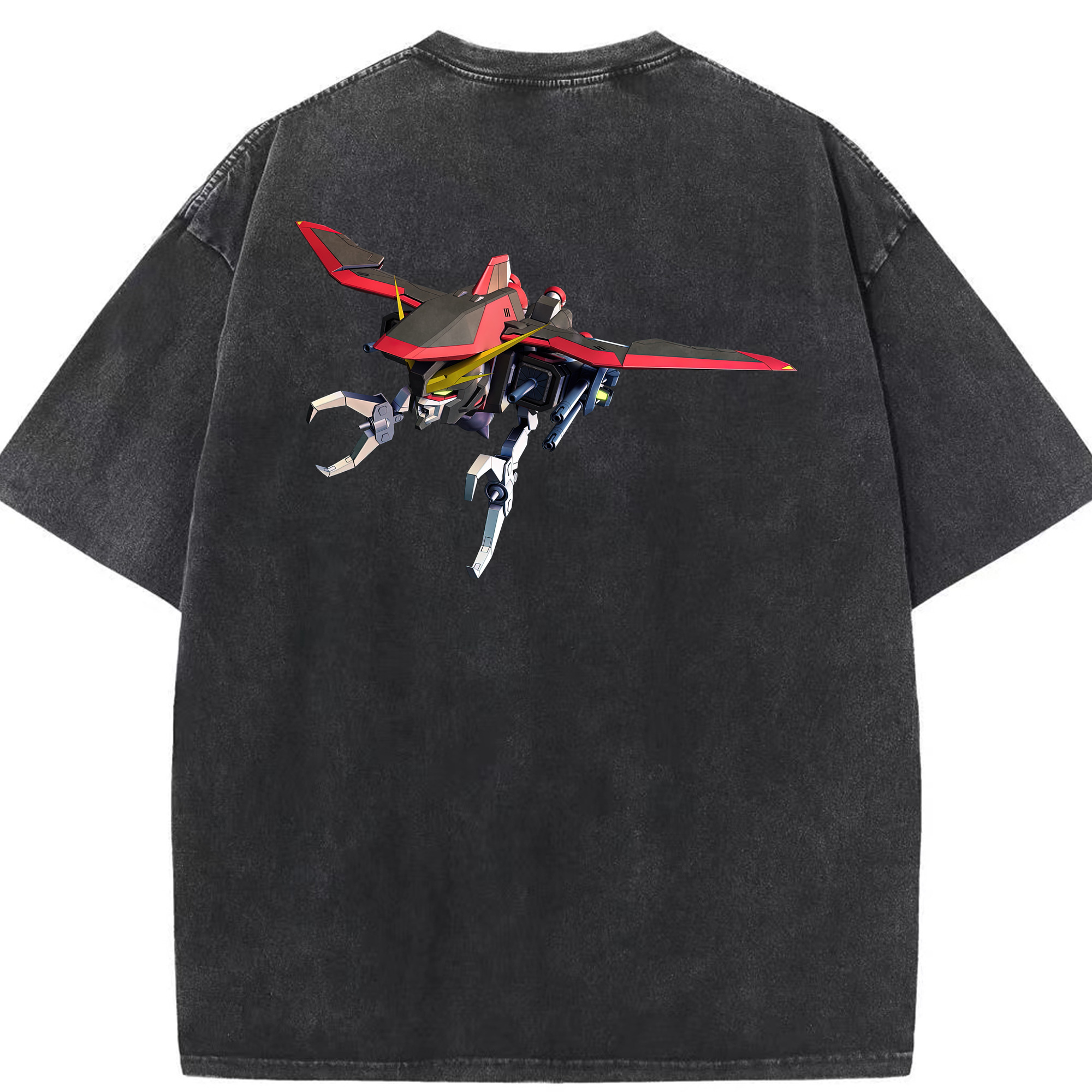 （画像用） 機動戦士ガンダム Mobile Suit Gundam 綿100% ヴィンテージ風 半袖Tシャツ（背面プリント）