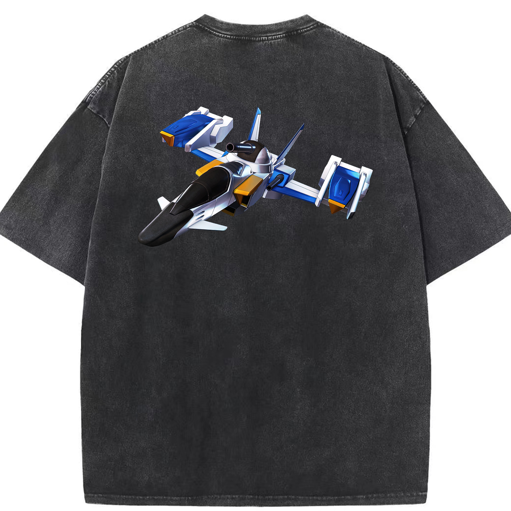 （画像用） 機動戦士ガンダム Mobile Suit Gundam 綿100% ヴィンテージ風 半袖Tシャツ（背面プリント）