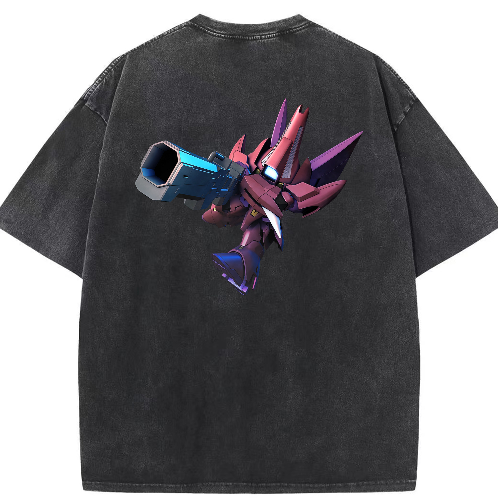 （画像用） 機動戦士ガンダム Mobile Suit Gundam 綿100% ヴィンテージ風 半袖Tシャツ（背面プリント）
