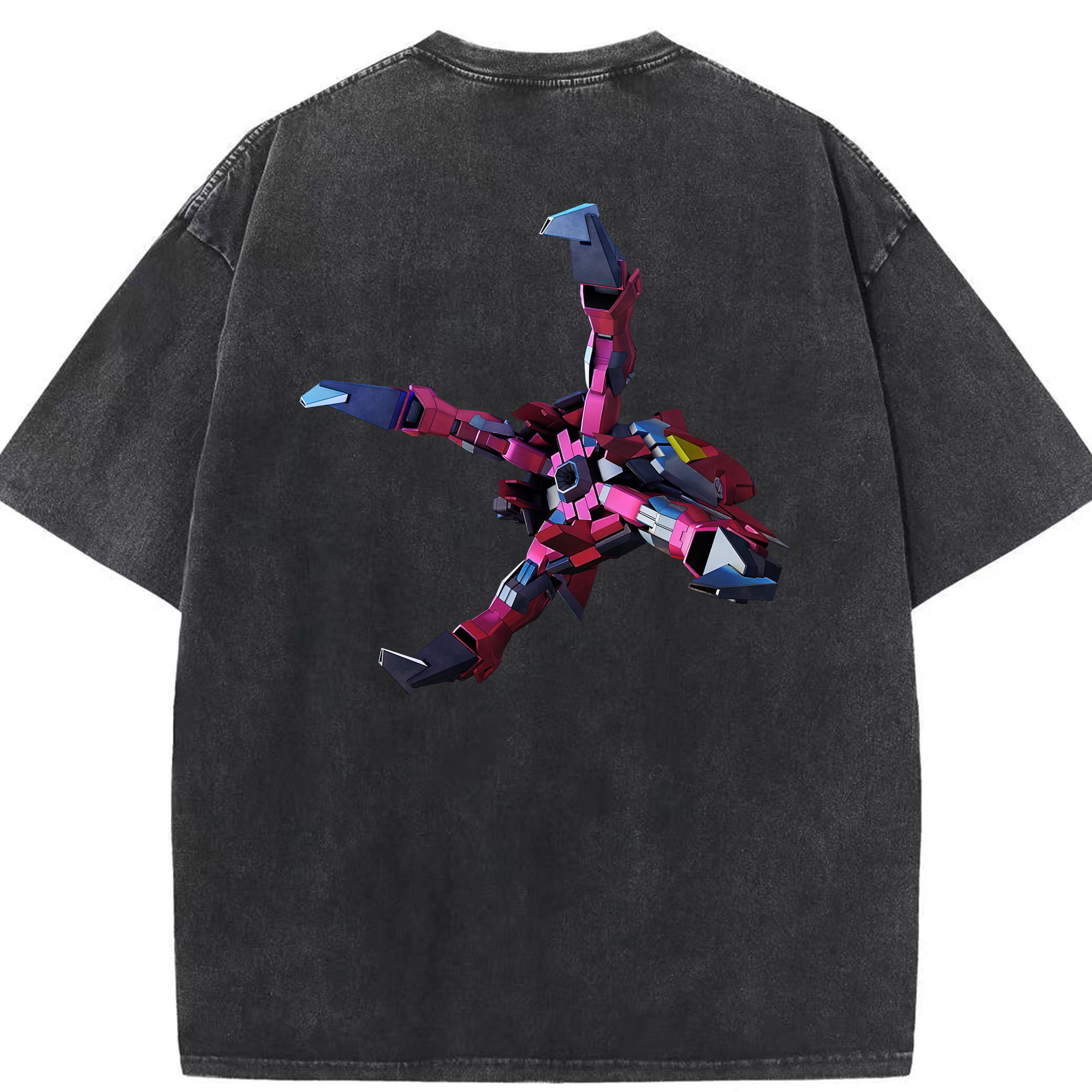（画像用） 機動戦士ガンダム Mobile Suit Gundam 綿100% ヴィンテージ風 半袖Tシャツ（背面プリント）
