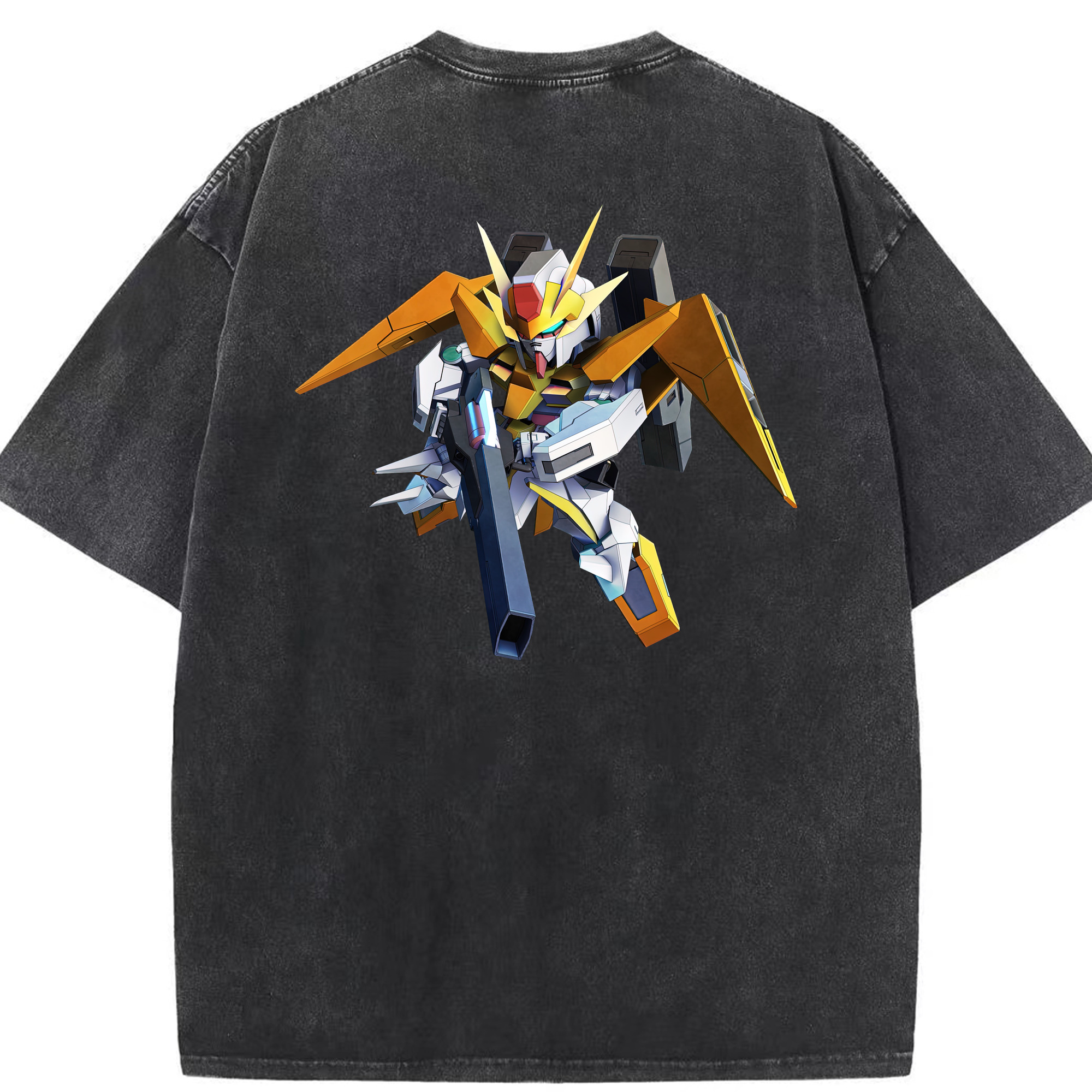 （画像用） 機動戦士ガンダム Mobile Suit Gundam 綿100% ヴィンテージ風 半袖Tシャツ（背面プリント）