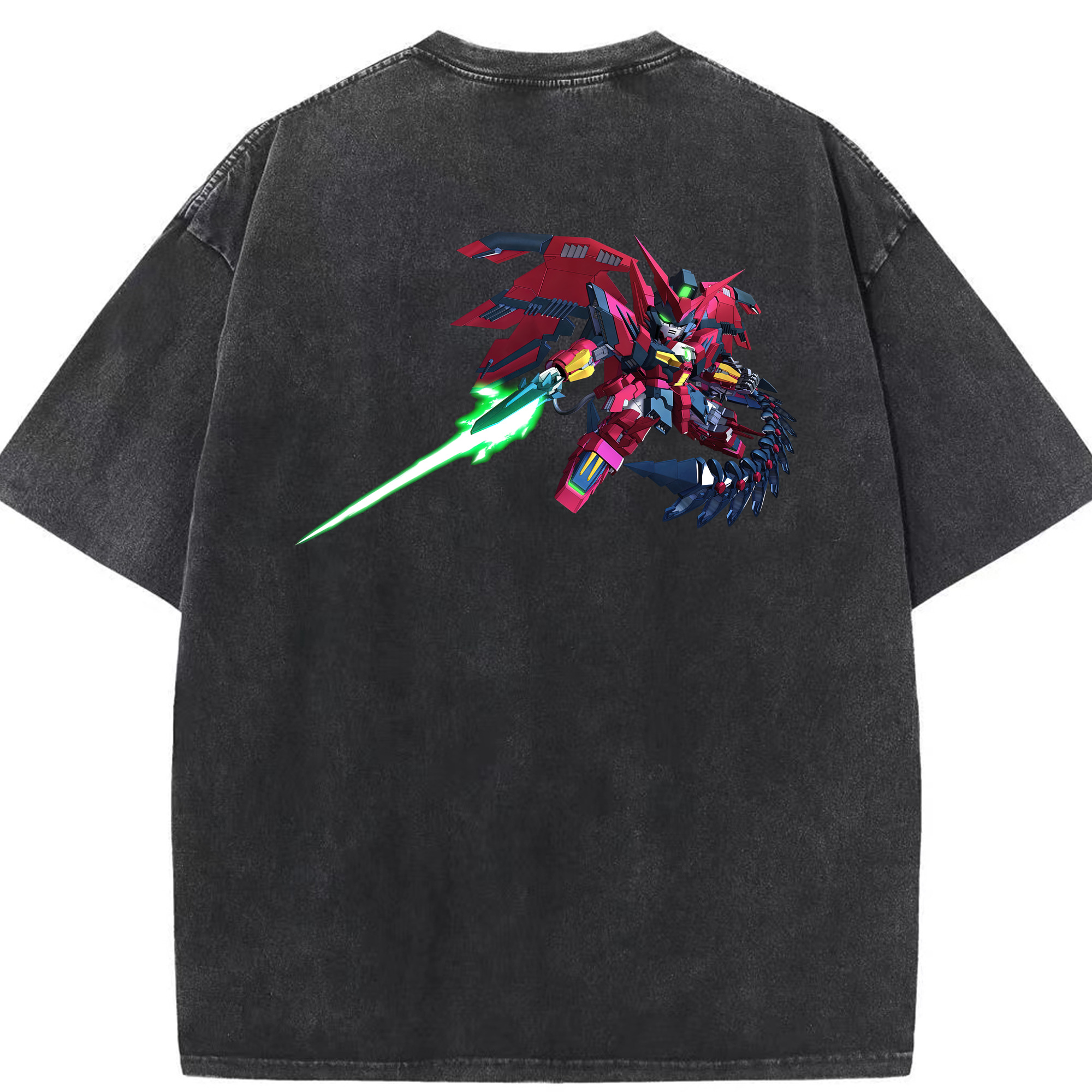 （画像用） 機動戦士ガンダム Mobile Suit Gundam 綿100% ヴィンテージ風 半袖Tシャツ（背面プリント）