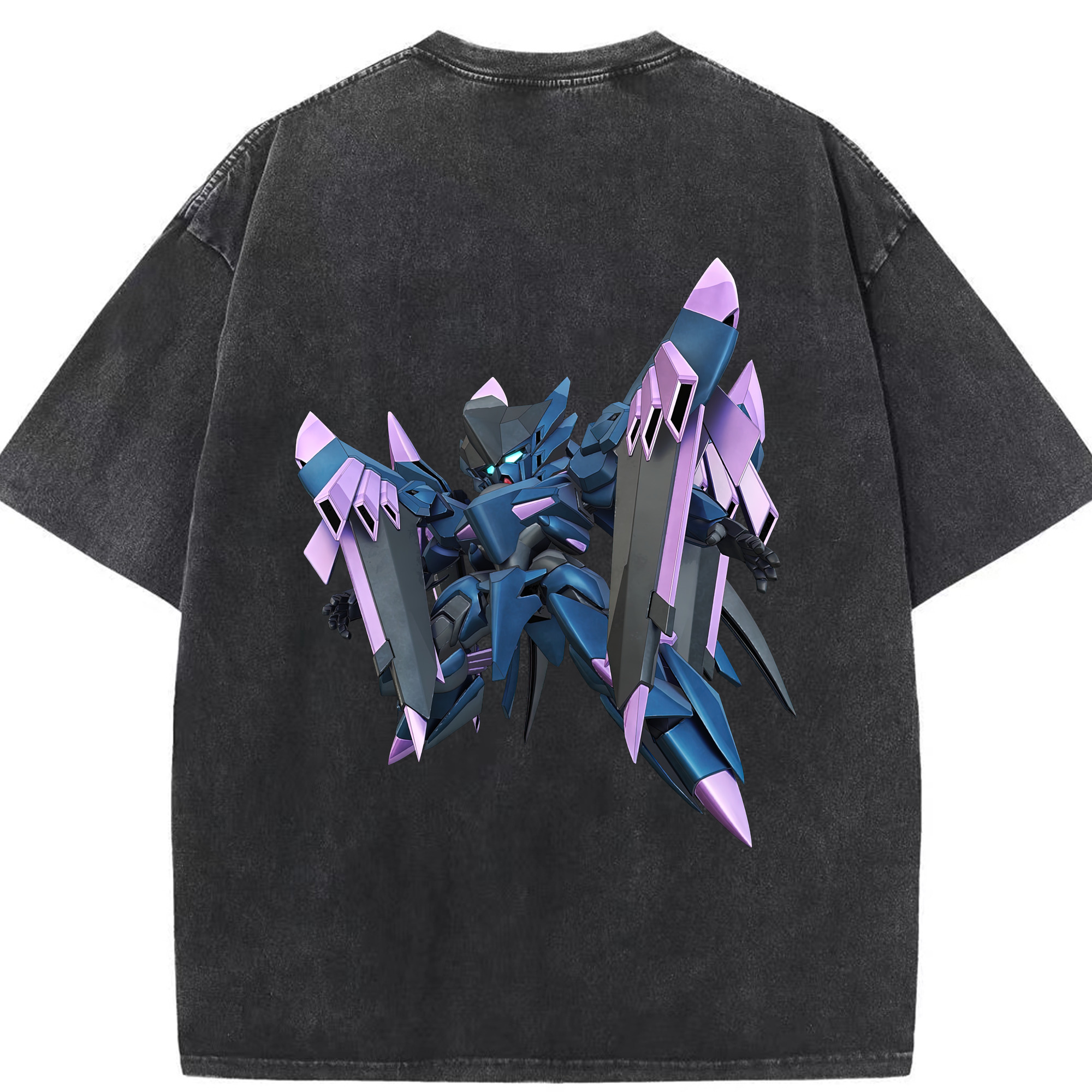 （画像用） 機動戦士ガンダム Mobile Suit Gundam 綿100% ヴィンテージ風 半袖Tシャツ（背面プリント）
