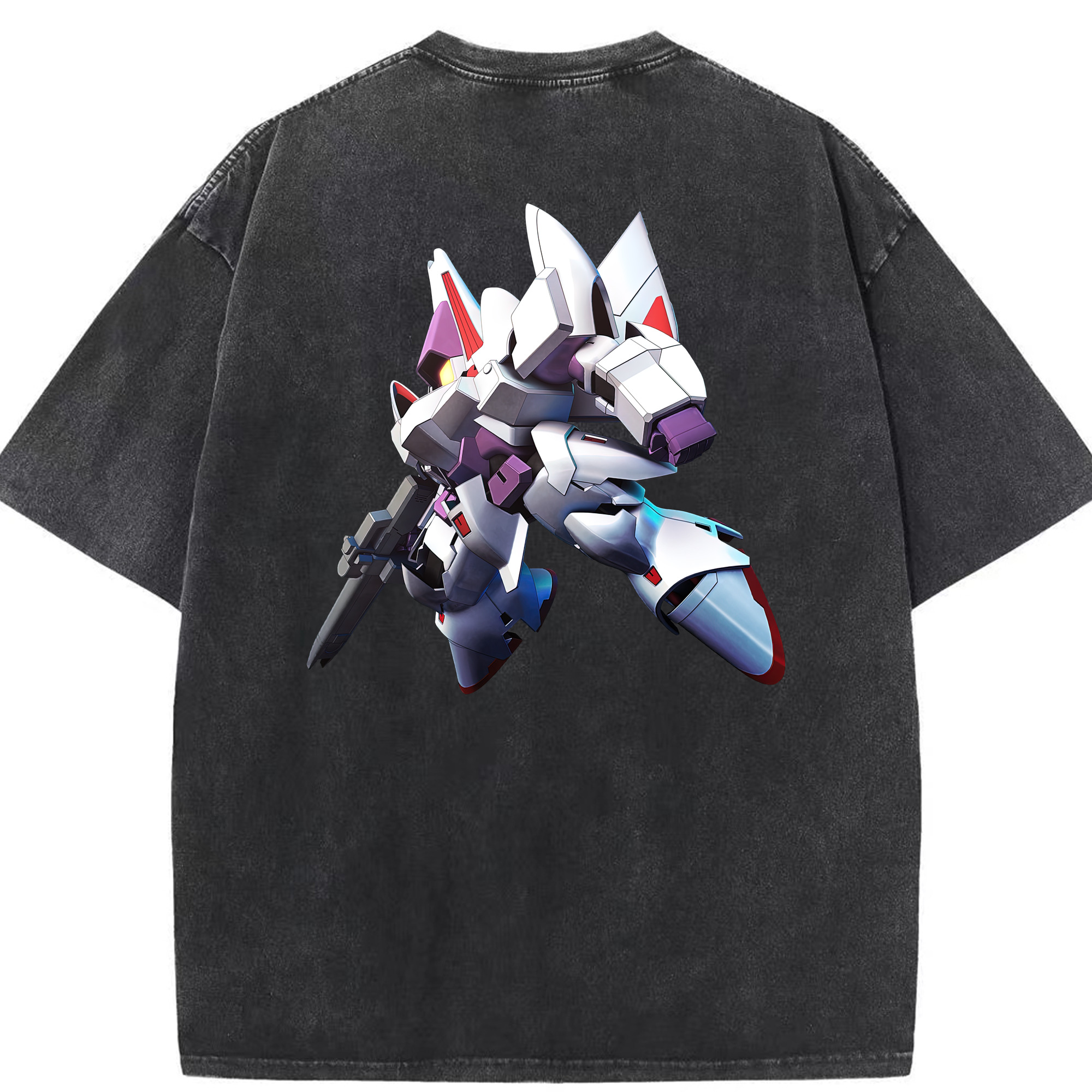 （画像用） 機動戦士ガンダム Mobile Suit Gundam 綿100% ヴィンテージ風 半袖Tシャツ（背面プリント）