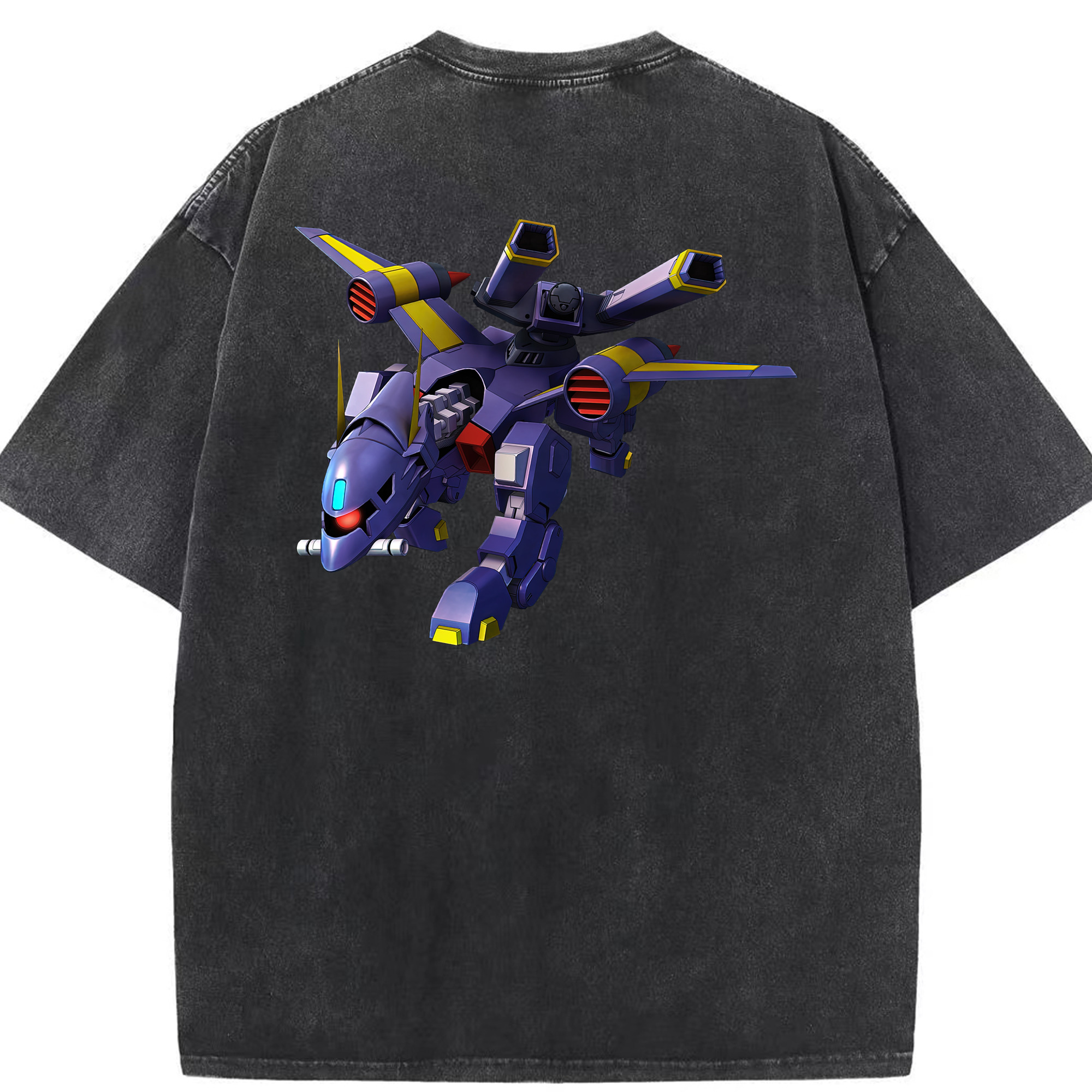 （画像用） 機動戦士ガンダム Mobile Suit Gundam 綿100% ヴィンテージ風 半袖Tシャツ（背面プリント）