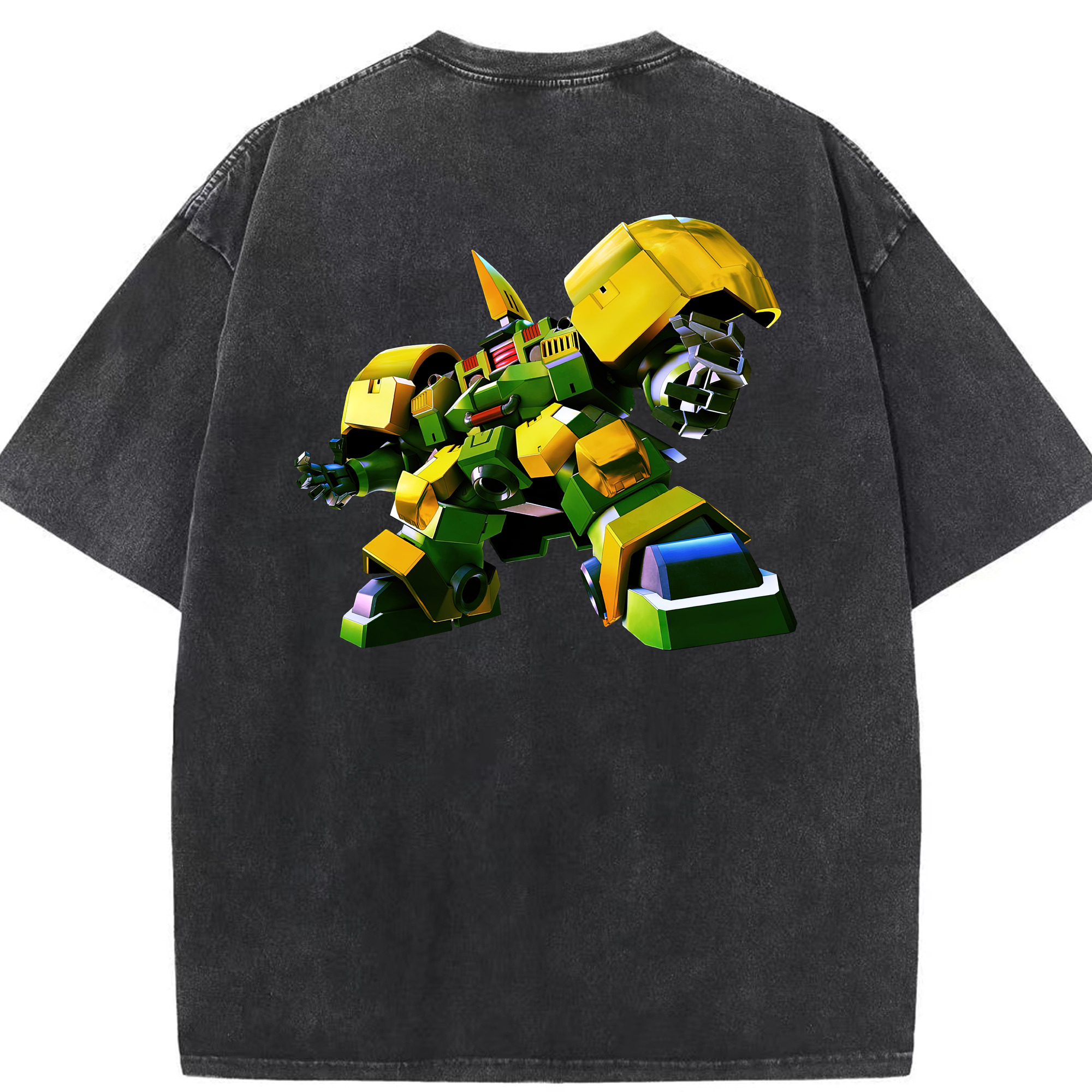 （画像用） 機動戦士ガンダム Mobile Suit Gundam 綿100% ヴィンテージ風 半袖Tシャツ（背面プリント）