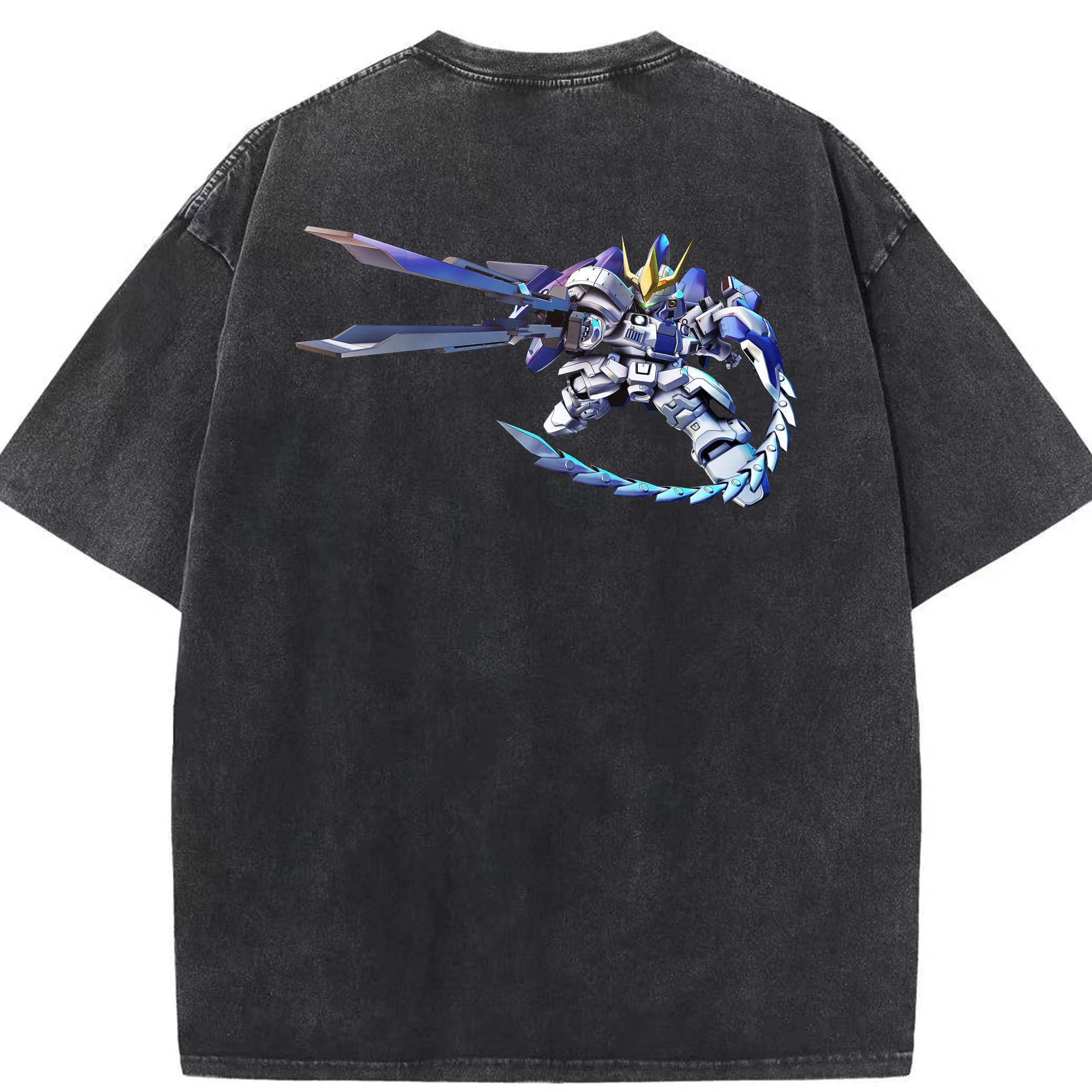 （画像用） 機動戦士ガンダム Mobile Suit Gundam 綿100% ヴィンテージ風 半袖Tシャツ（背面プリント）