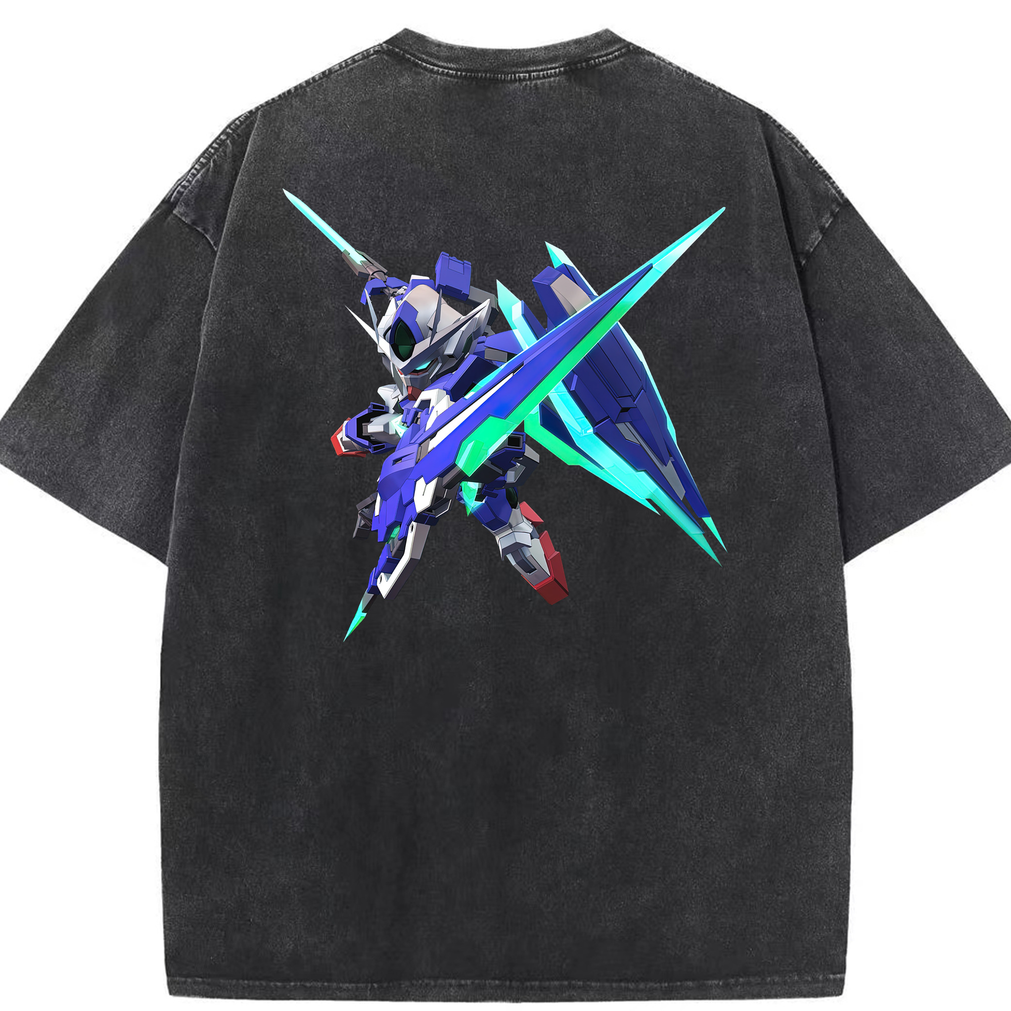 （画像用） 機動戦士ガンダム Mobile Suit Gundam 綿100% ヴィンテージ風 半袖Tシャツ（背面プリント）