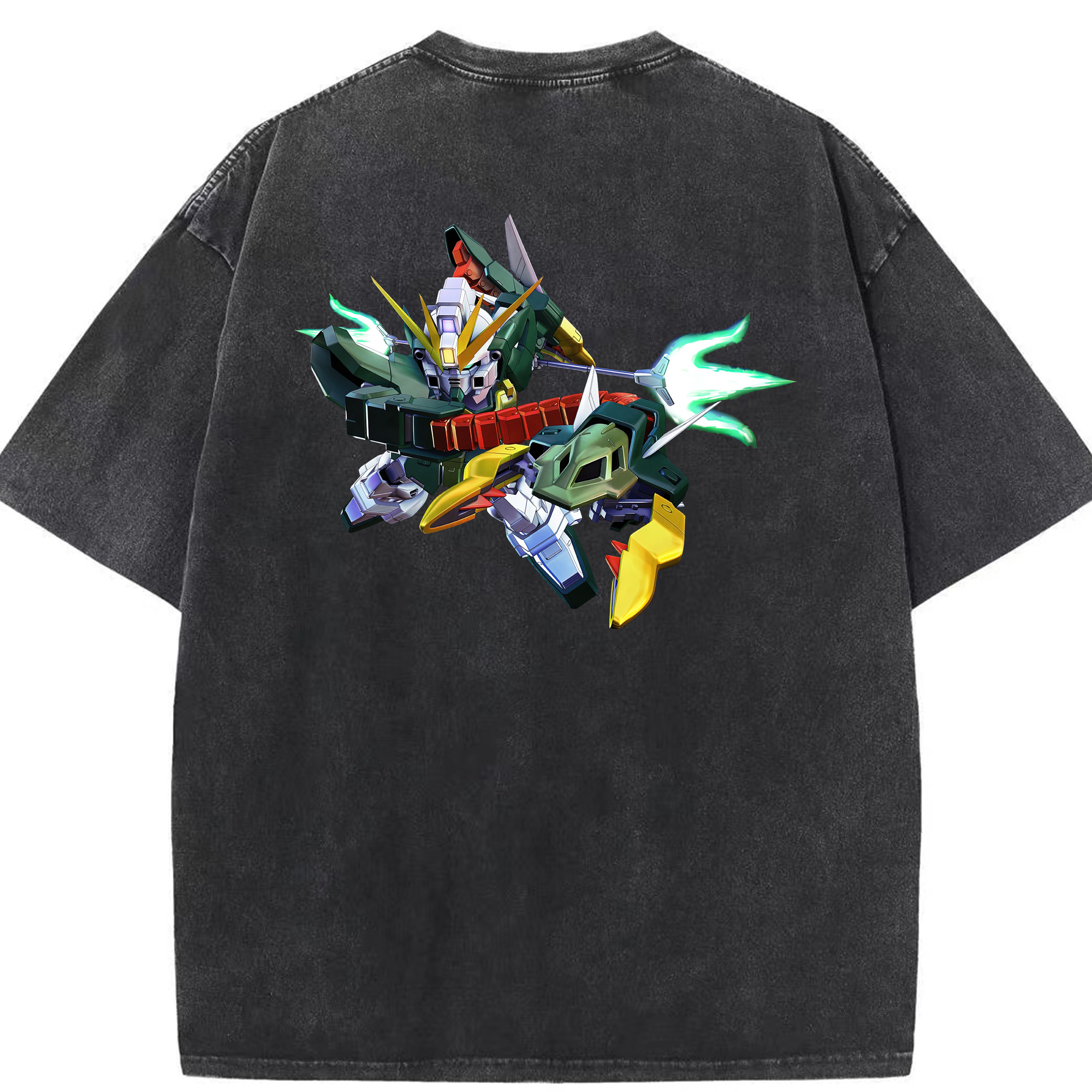 （画像用） 機動戦士ガンダム Mobile Suit Gundam 綿100% ヴィンテージ風 半袖Tシャツ（背面プリント）