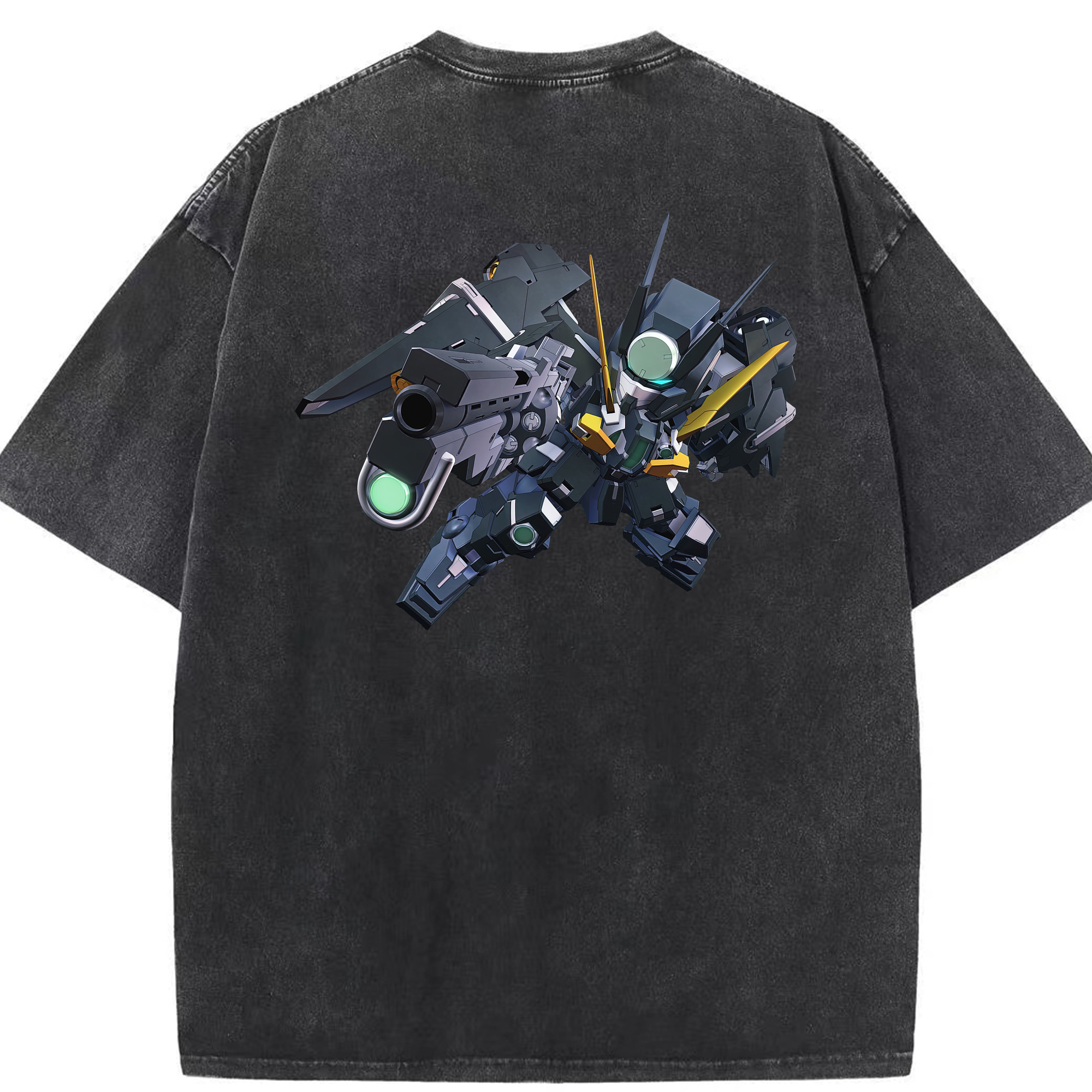 （画像用） 機動戦士ガンダム Mobile Suit Gundam 綿100% ヴィンテージ風 半袖Tシャツ（背面プリント）