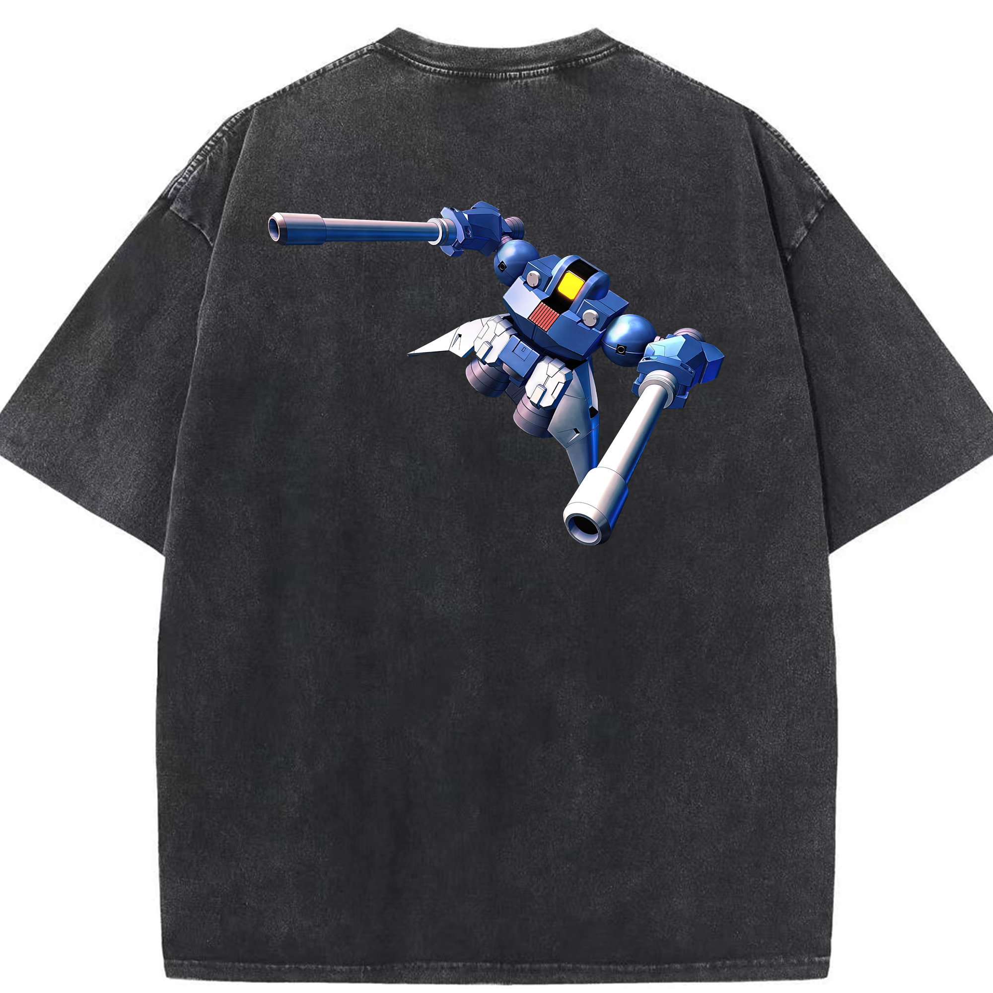 （画像用） 機動戦士ガンダム Mobile Suit Gundam 綿100% ヴィンテージ風 半袖Tシャツ（背面プリント）