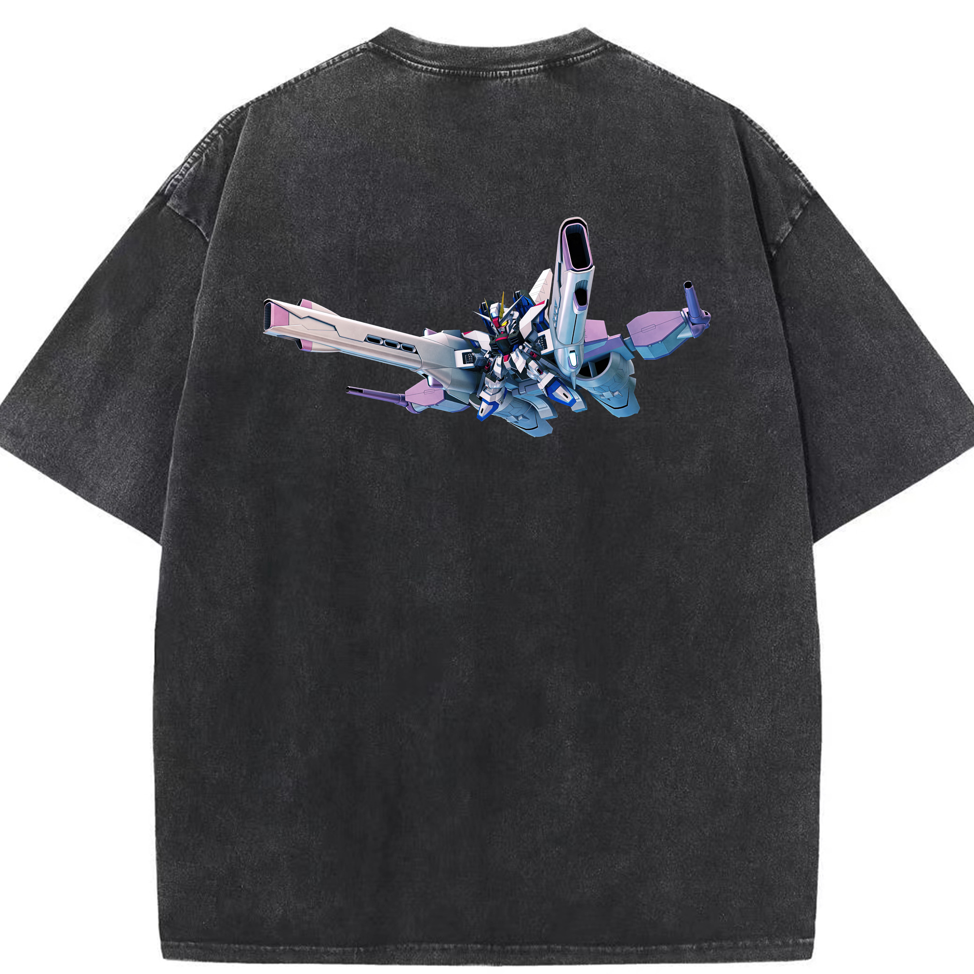 （画像用） 機動戦士ガンダム Mobile Suit Gundam 綿100% ヴィンテージ風 半袖Tシャツ（背面プリント）