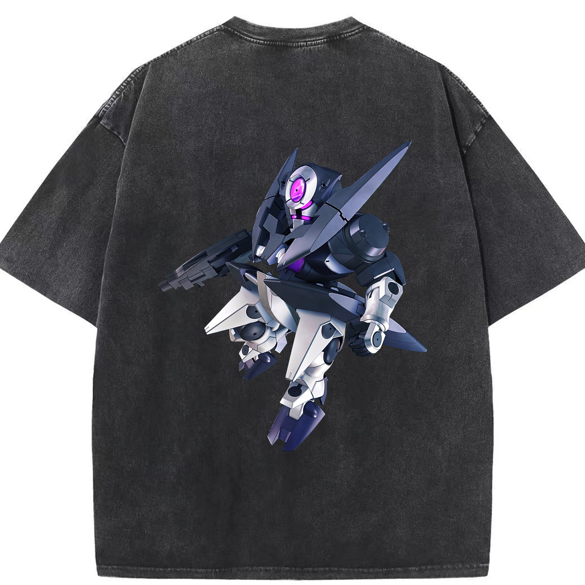 （画像用） 機動戦士ガンダム Mobile Suit Gundam 綿100% ヴィンテージ風 半袖Tシャツ（背面プリント）
