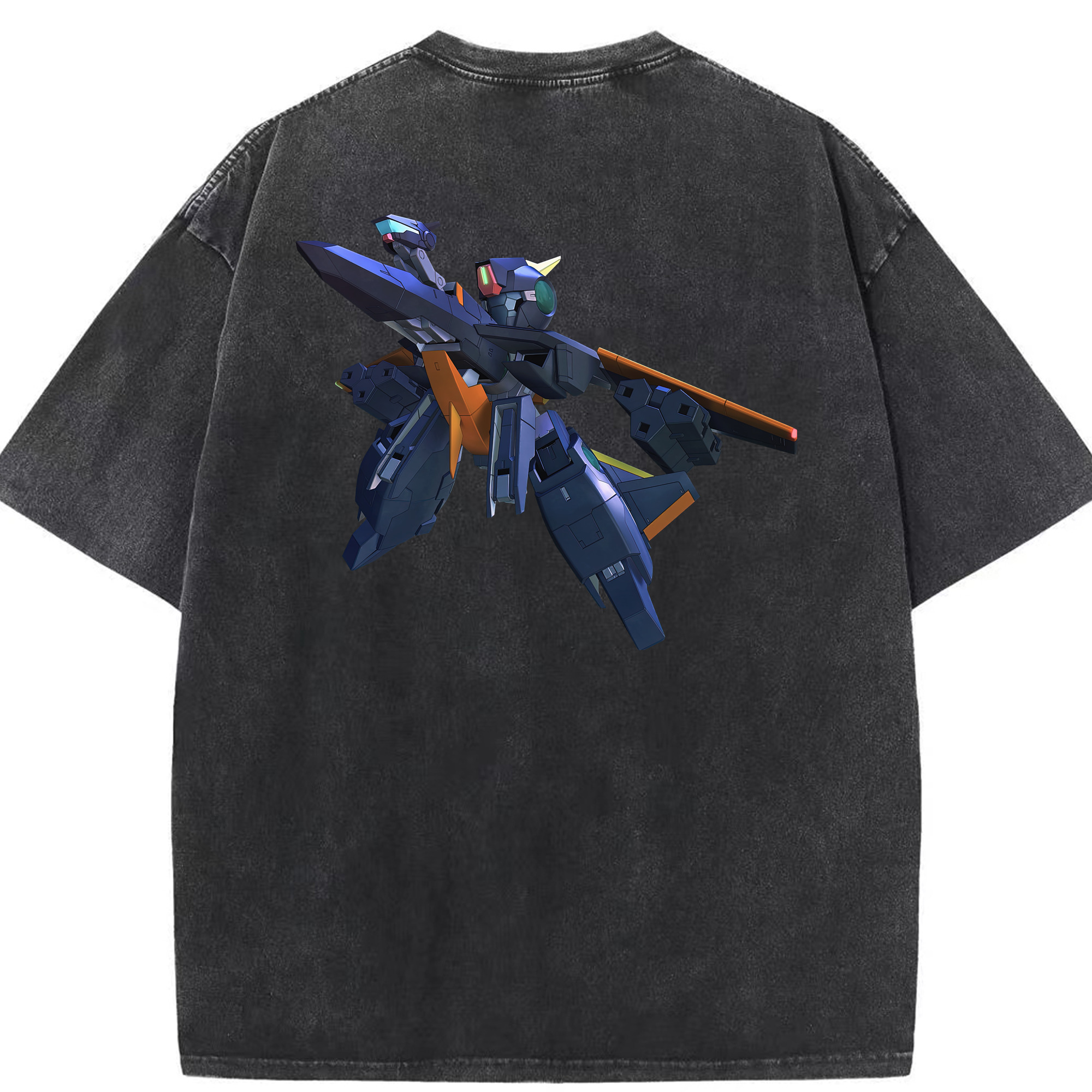 （画像用） 機動戦士ガンダム Mobile Suit Gundam 綿100% ヴィンテージ風 半袖Tシャツ（背面プリント）