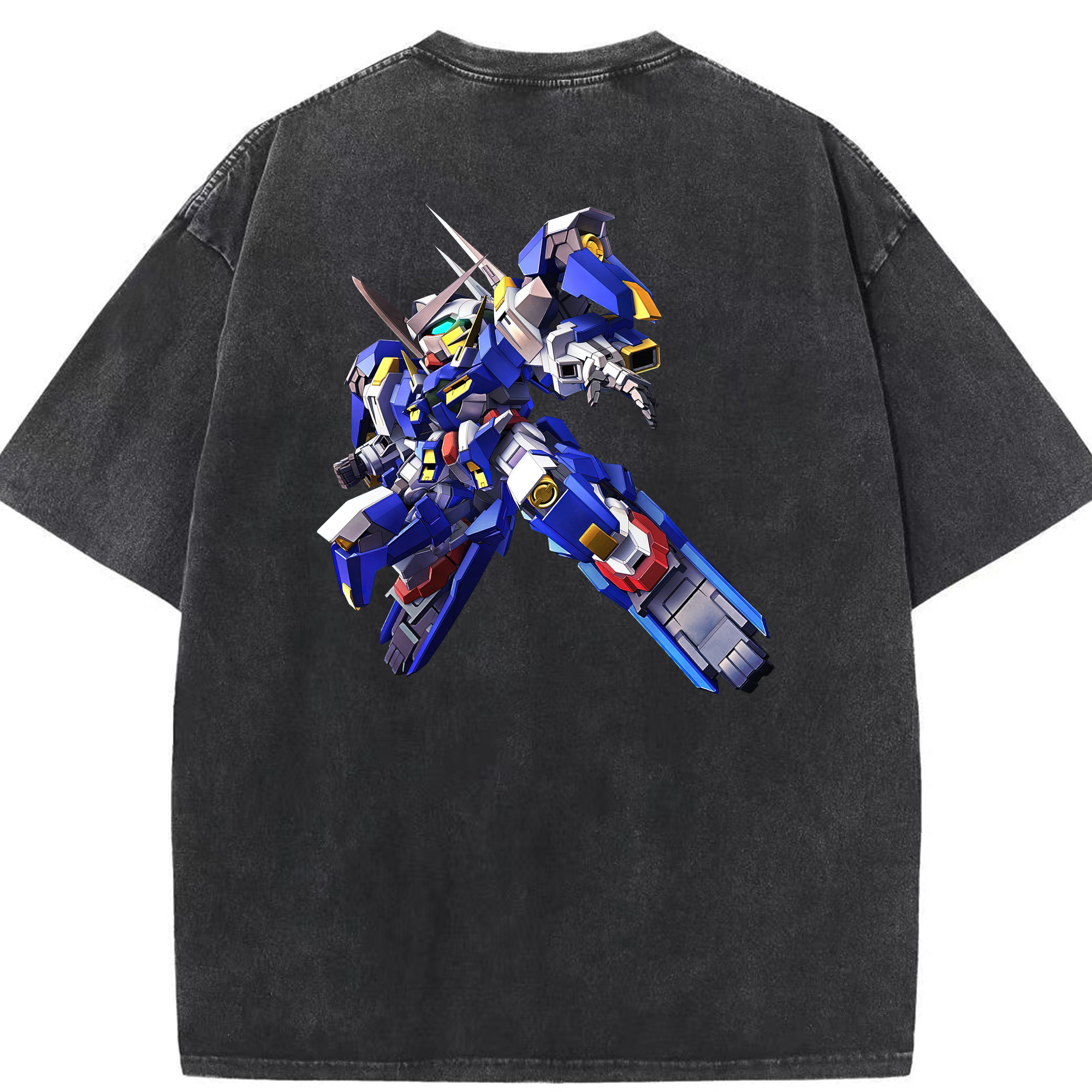 （画像用） 機動戦士ガンダム Mobile Suit Gundam 綿100% ヴィンテージ風 半袖Tシャツ（背面プリント）