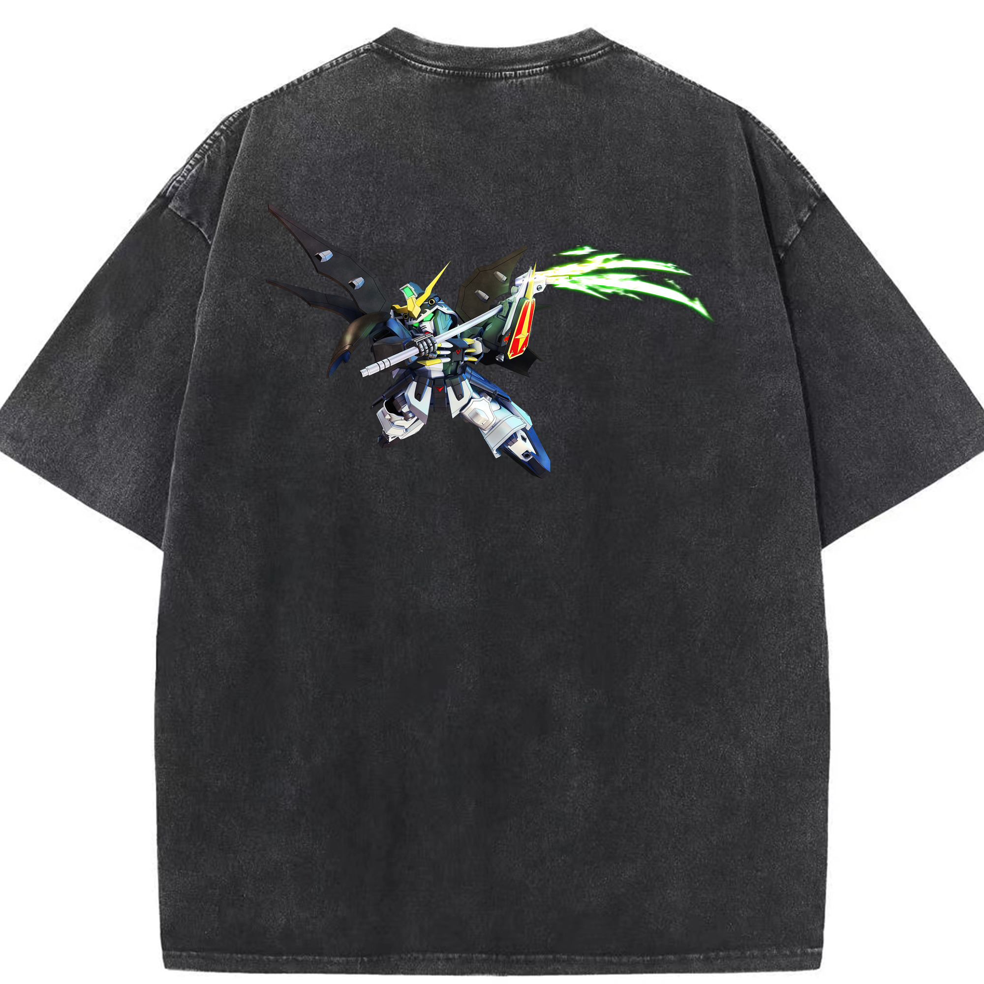 （画像用） 機動戦士ガンダム Mobile Suit Gundam 綿100% ヴィンテージ風 半袖Tシャツ（背面プリント）
