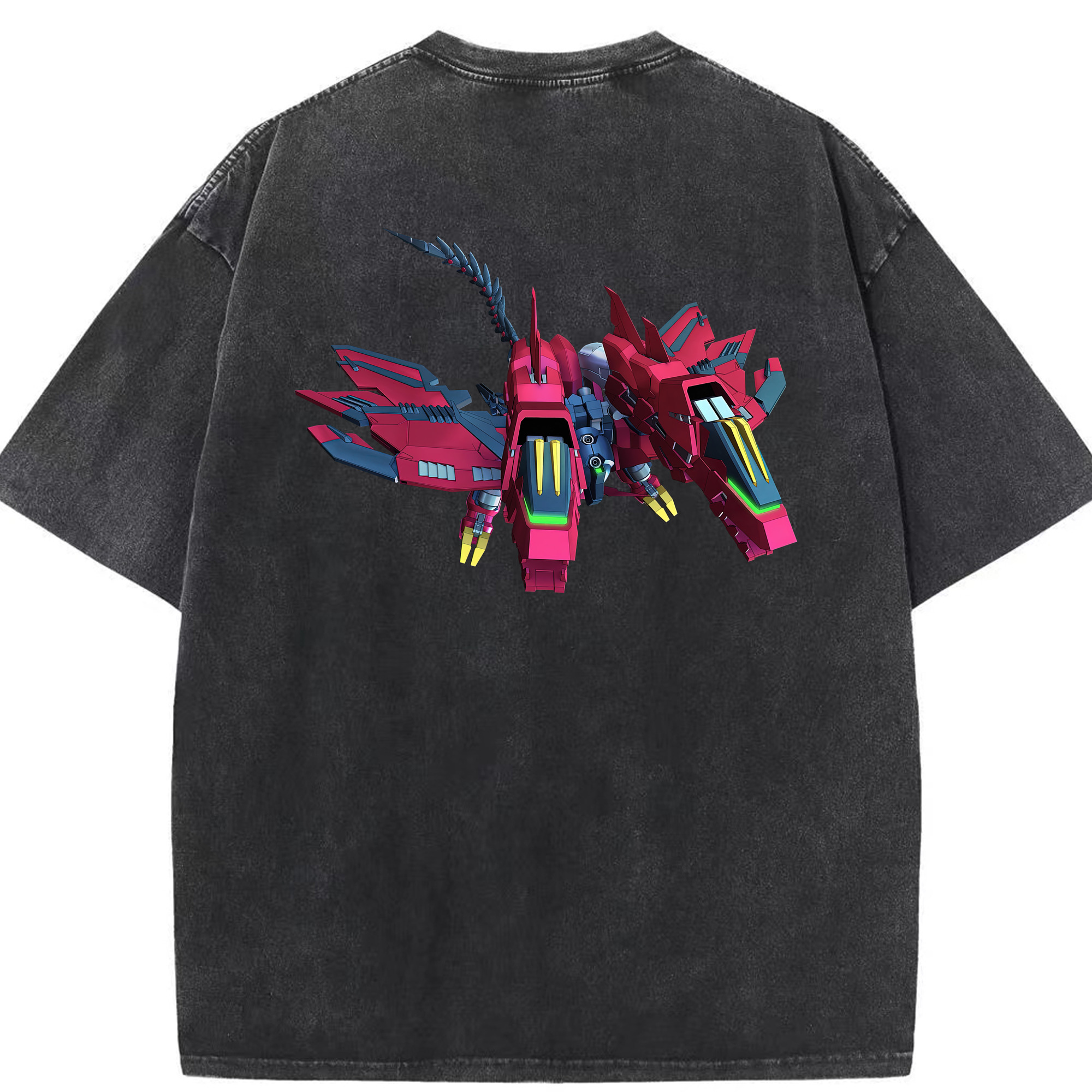 （画像用） 機動戦士ガンダム Mobile Suit Gundam 綿100% ヴィンテージ風 半袖Tシャツ（背面プリント）